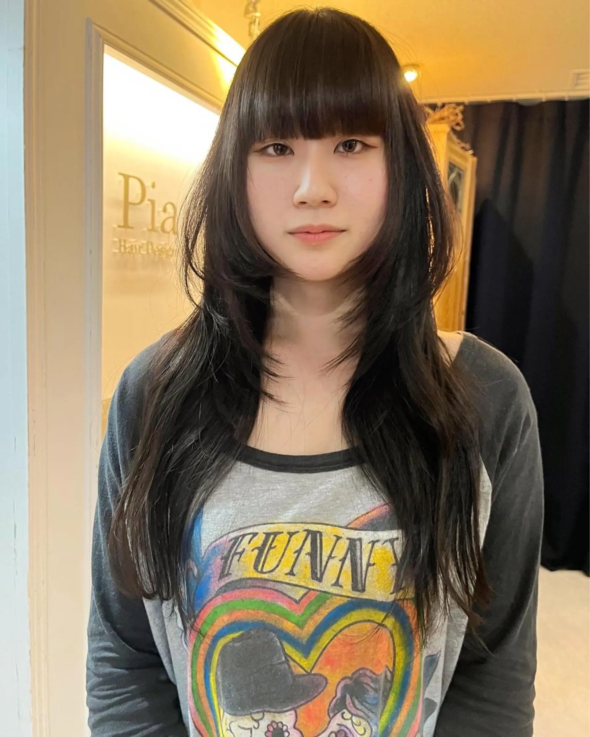 ロング ハッシュカット レイヤーカット カット トリートメント 松尾太樹 【pia】福岡美容室のヘアスタイル