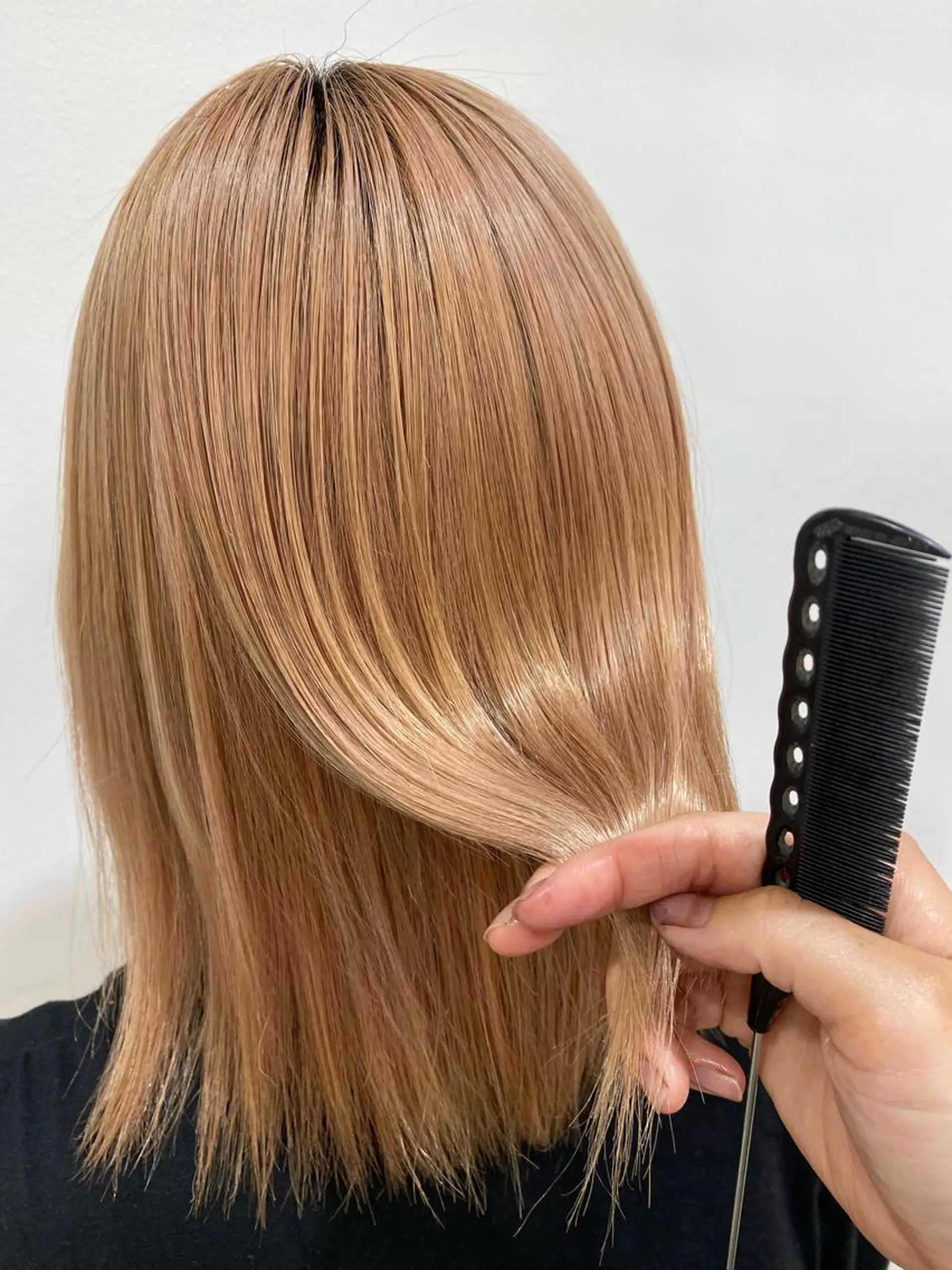 ミディアム トリートメント ダウンパーマ🇰🇷 毛流れパーマ【かな】のヘアスタイル