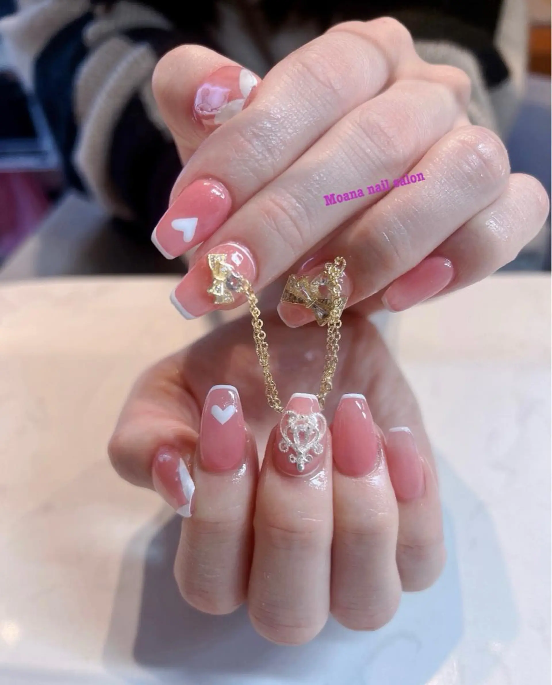 ネイル ハンドネイル Moana Nail 長さだし専門店のネイルデザイン