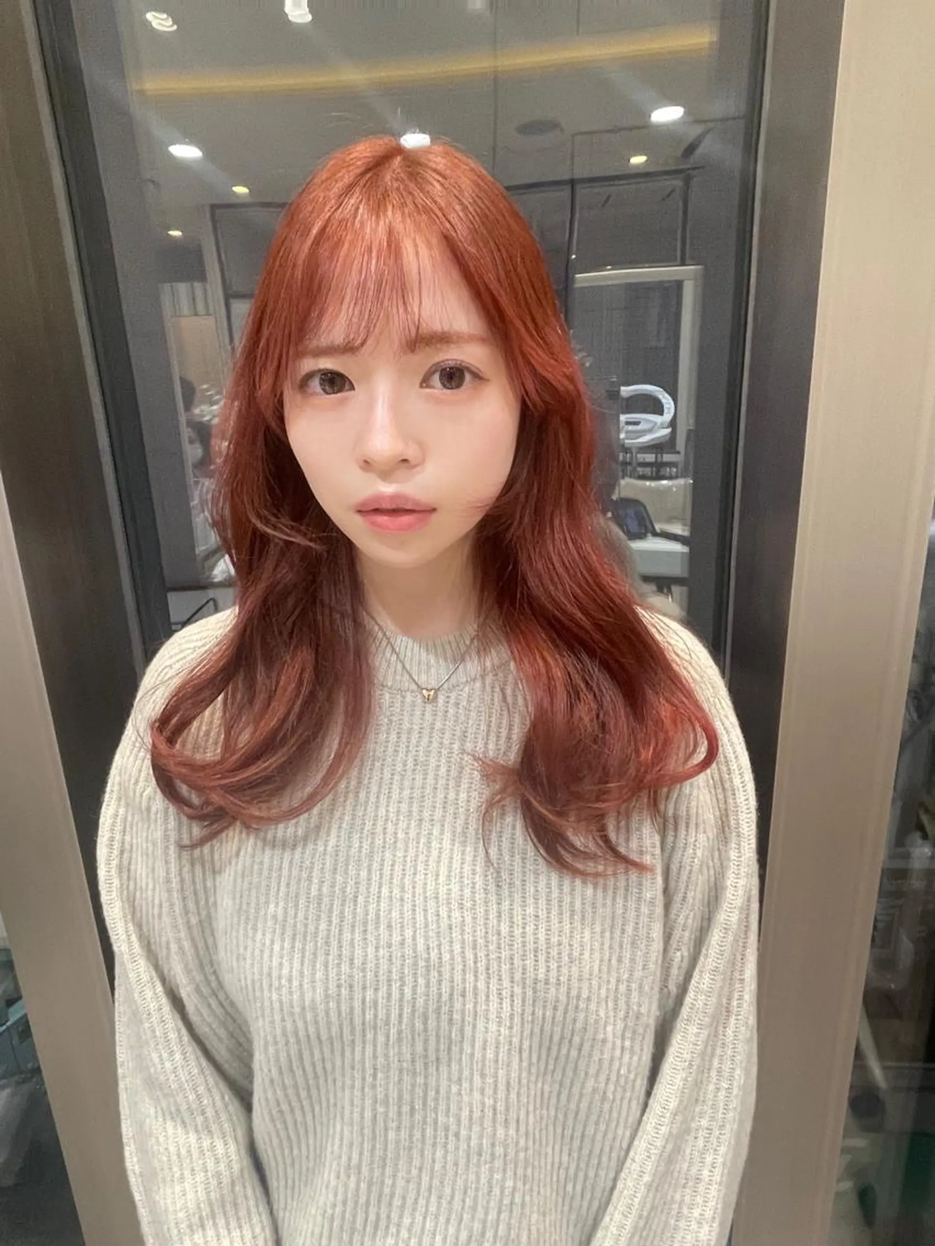 セミロング ヘアカラー トリートメント 💗ブリーチなし 垢抜け💗徳井はやとのヘアスタイル