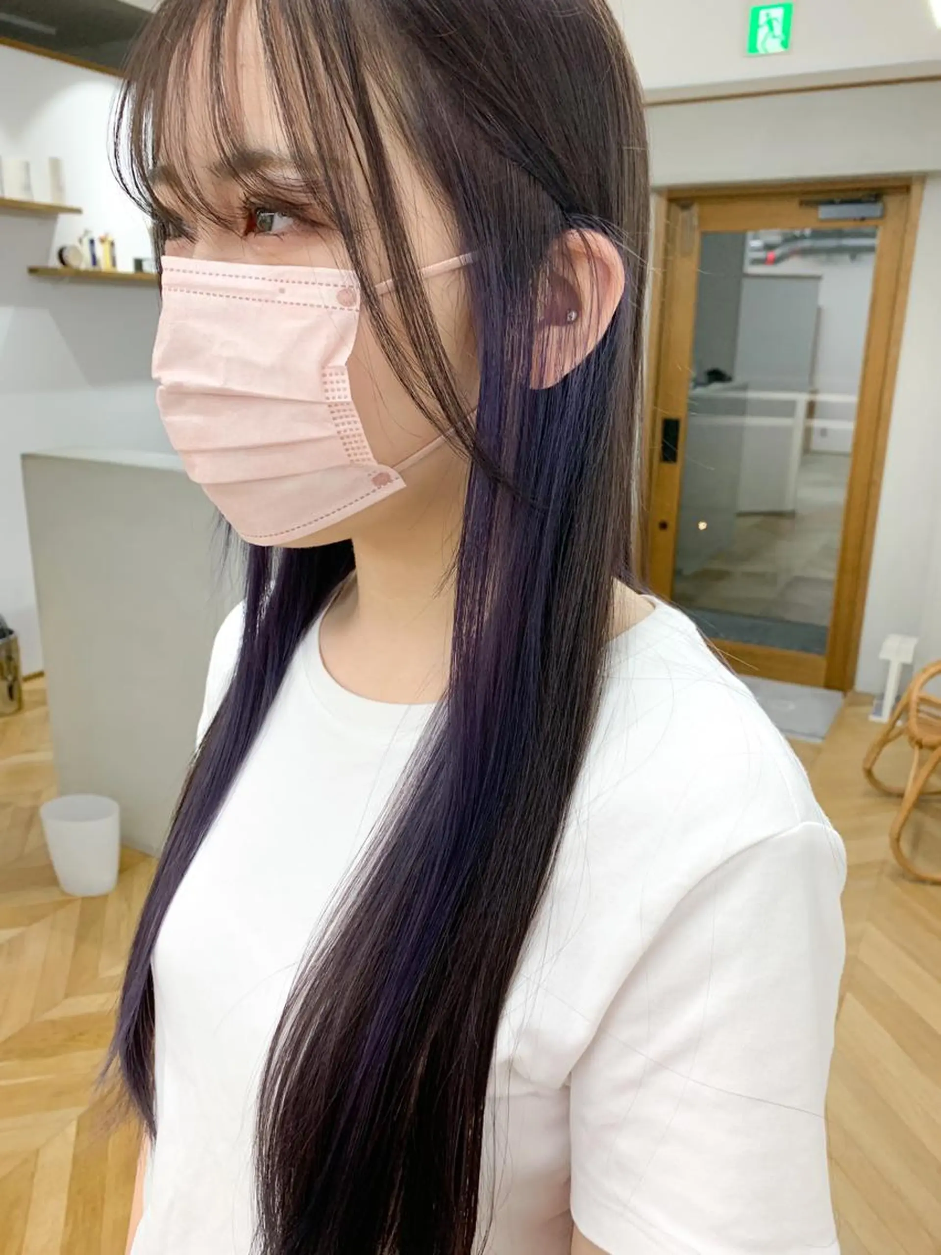 ロング カラー ラベンダーカラー ヘアカラー トリートメント cirrus🕊 韓国ヘア♡山縣あかりのヘアスタイル