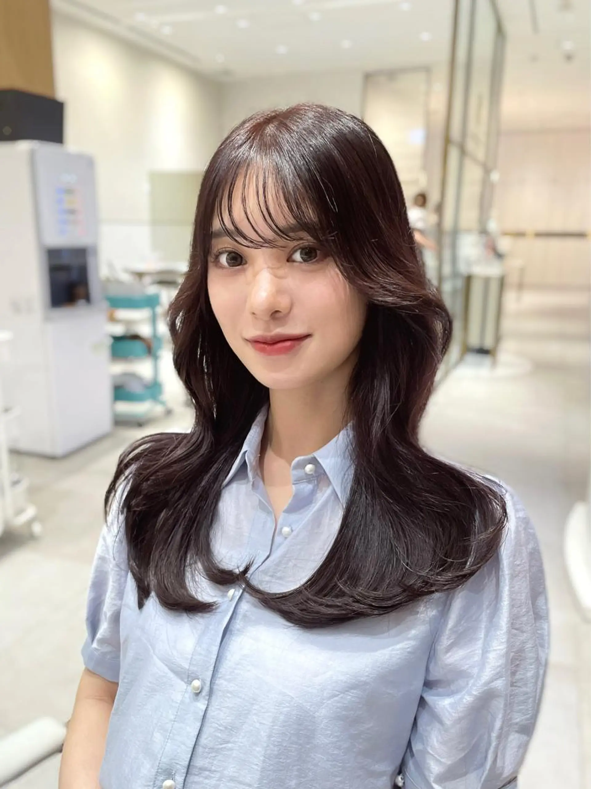 ロング カラー ヘアアレンジ Toiro所属・🤎小顔レイヤー /ベージュ🤎友香のヘアスタイル