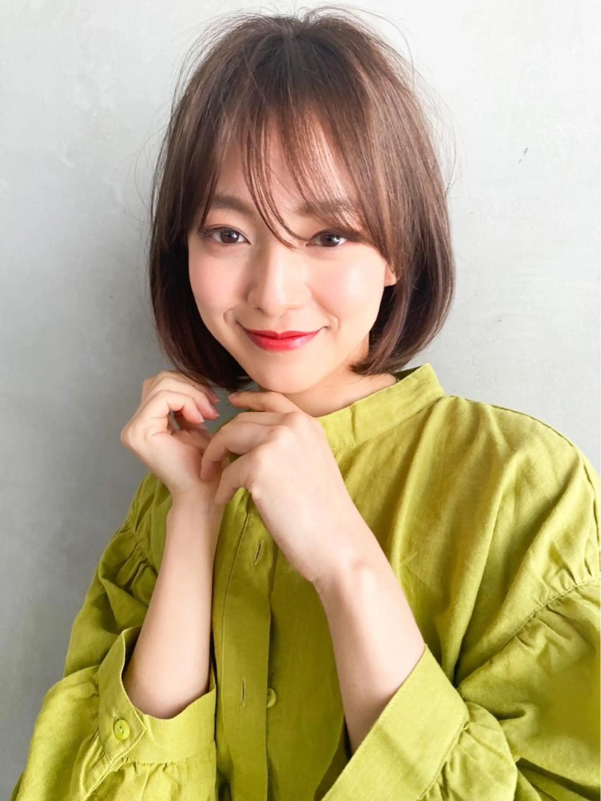 ショート カラー ヘアアレンジ アッシュ アッシュブラウン ブラウンカラー ヘアカラー トリートメント ヘアセット 金子 廉のヘアスタイル