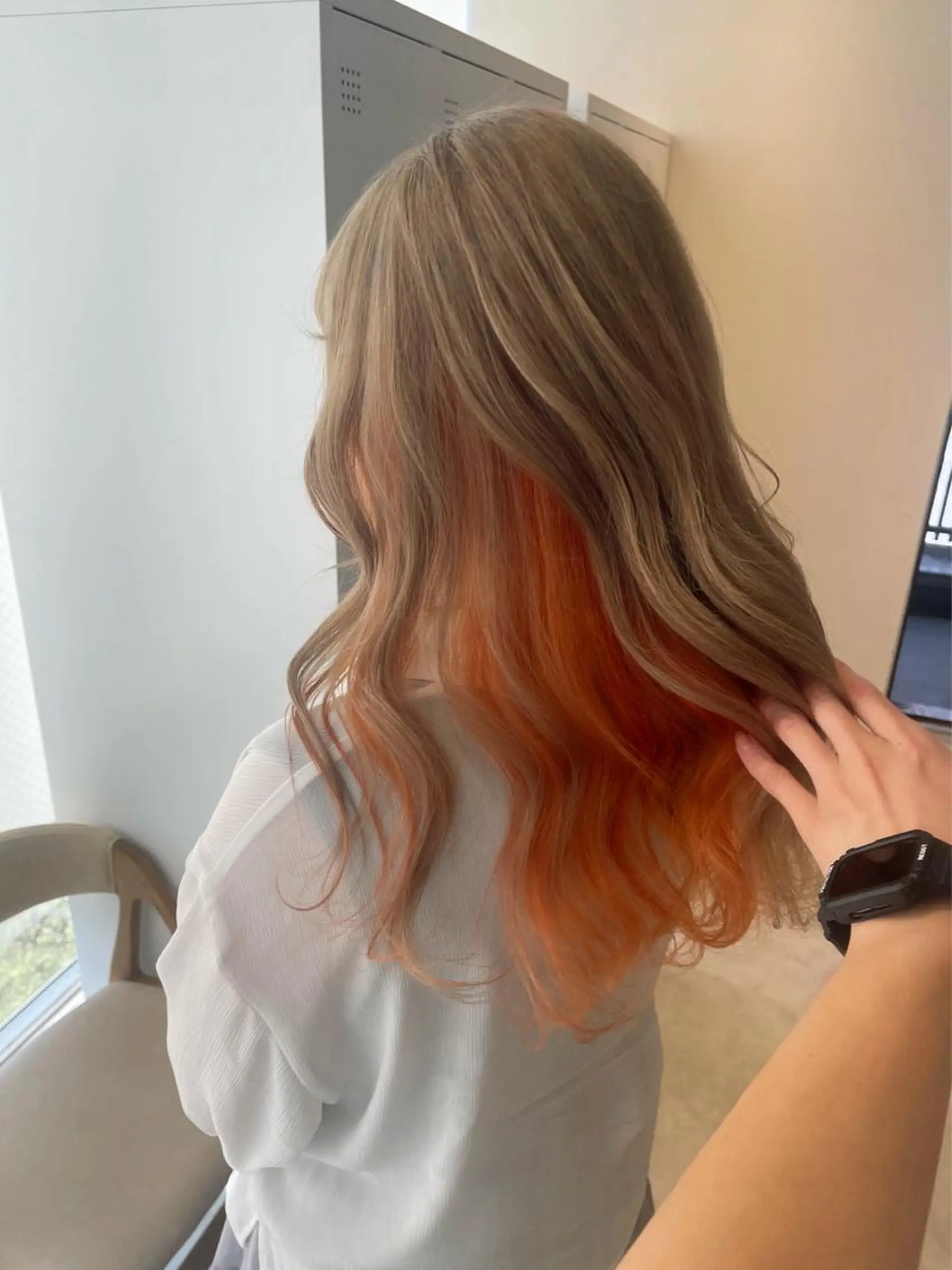 ロング カラー ヘアカラー トリートメント 🦋レイヤーカット ミドリカワ🦋のヘアスタイル