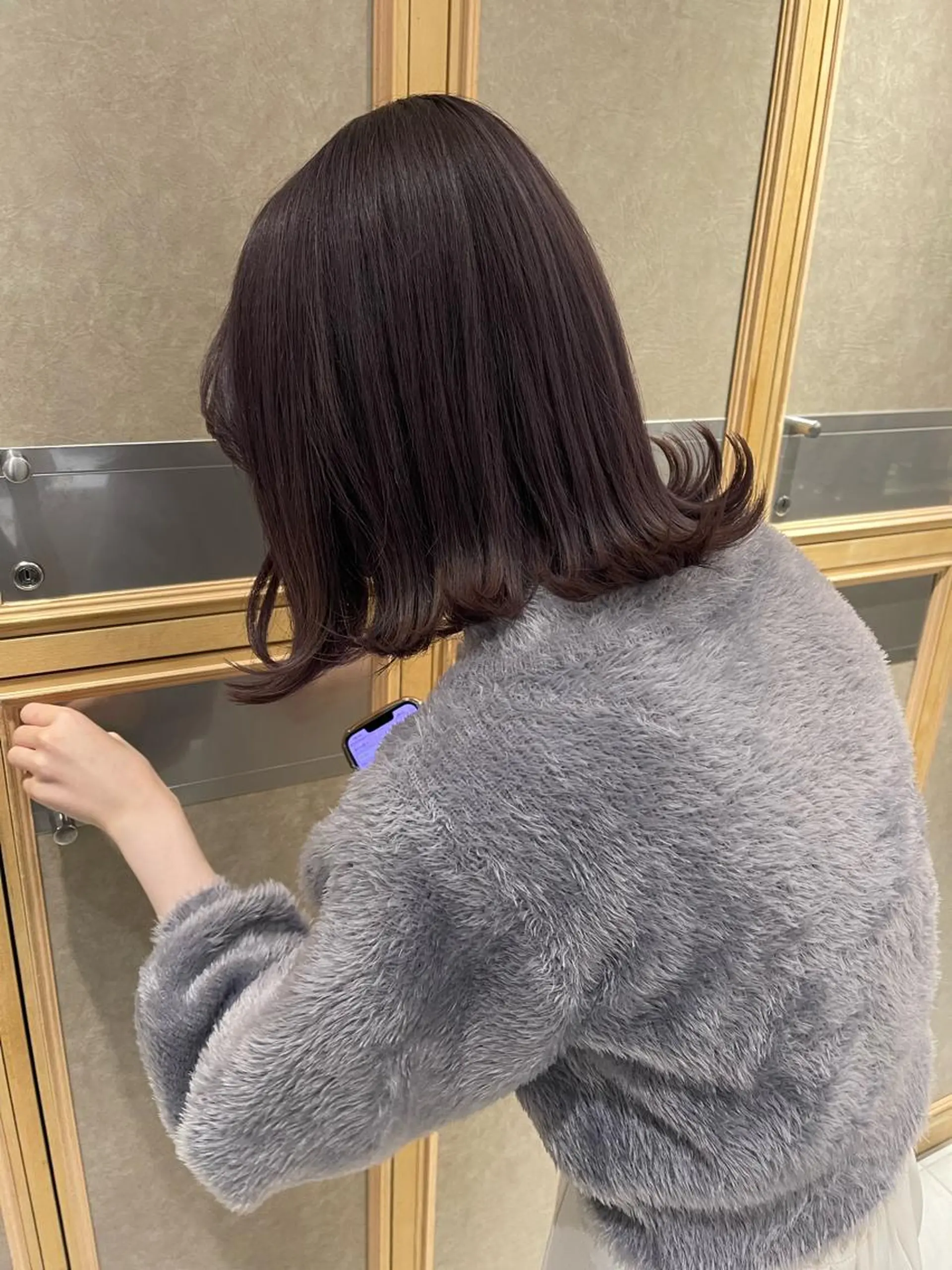 ミディアム カラー ラベンダーカラー ラベンダーグレー ヘアカラー トリートメント ヘッドスパ ラベンダー/レイヤー カット🤎mamiのヘアスタイル