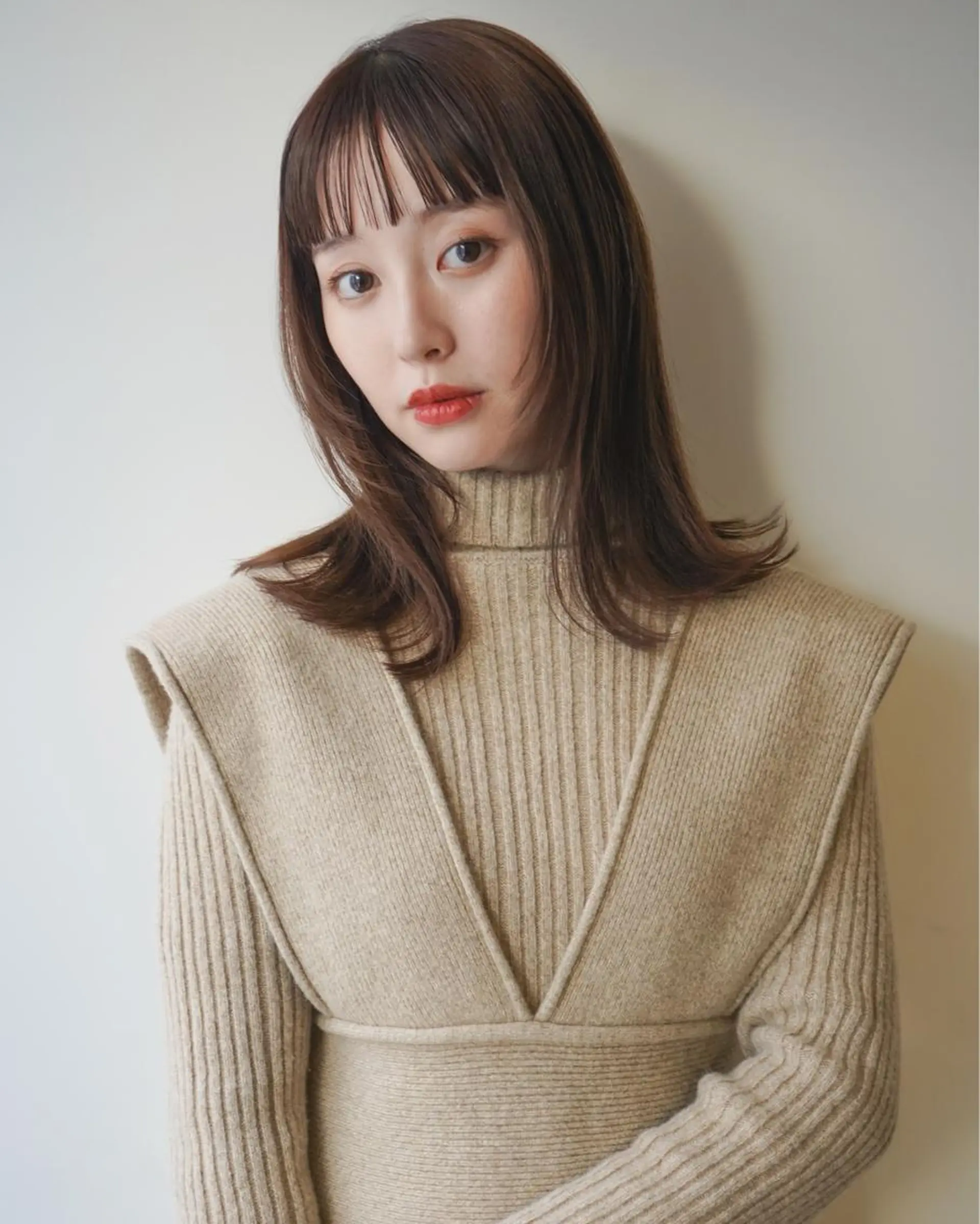 ミディアム カラー THE DAY所属・AKI HASHIMOTOのヘアスタイル