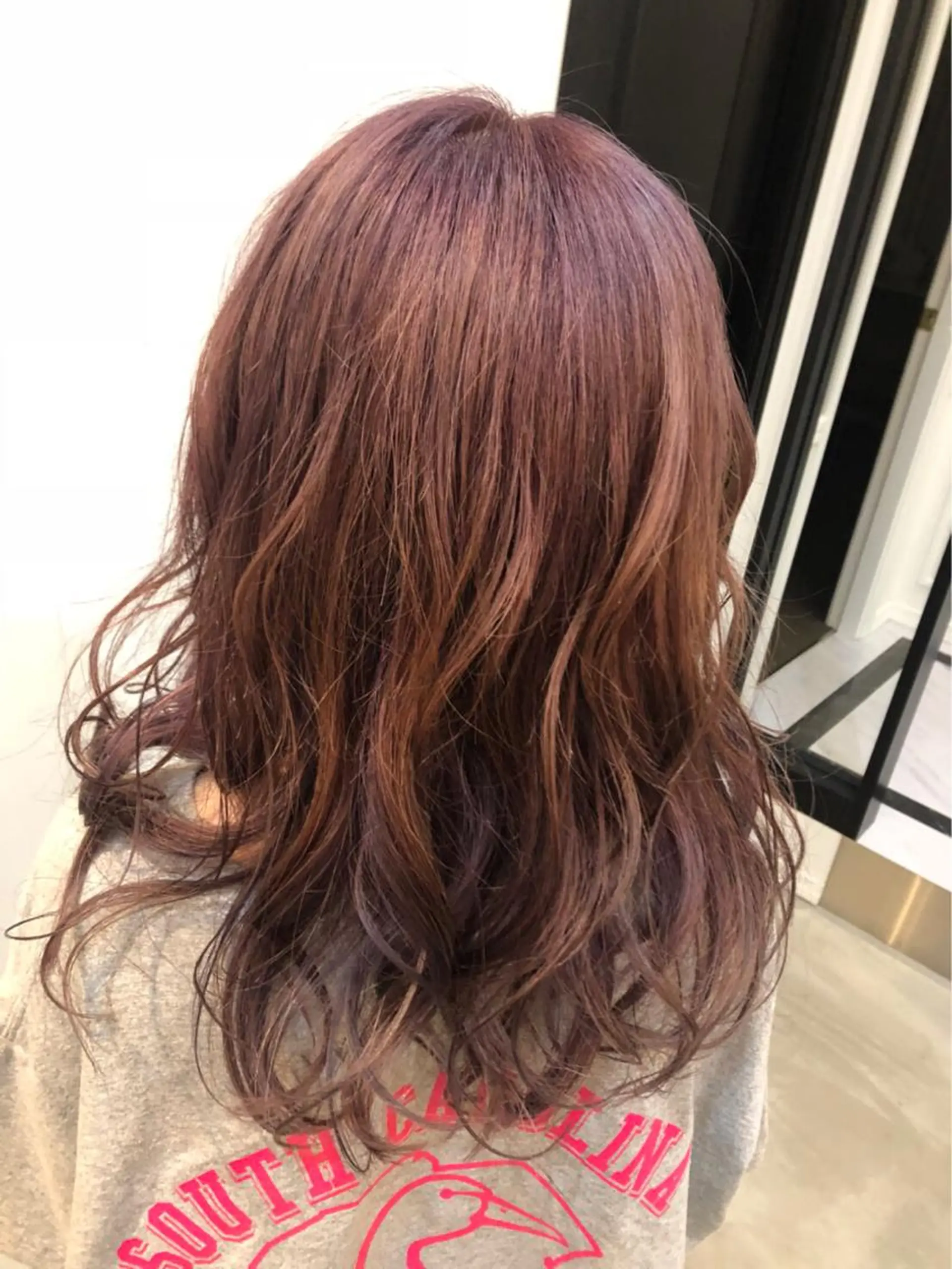 ロング カラー ピンクカラー M.SLASH bonheur所属・松田 真央のヘアスタイル