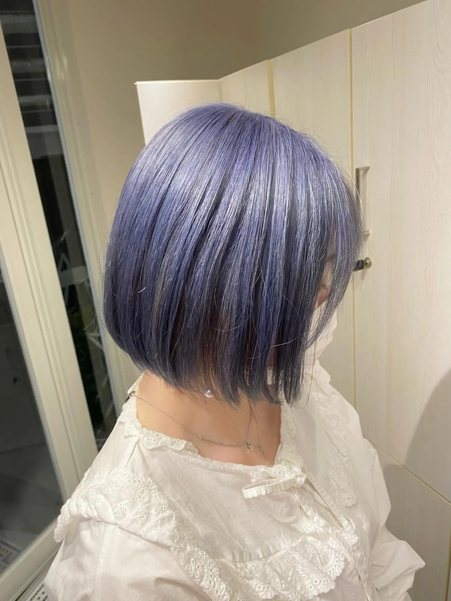 ショート カラー ブルーカラー ブルーラベンダー ラベンダーカラー カット ヘアカラー トリートメント Masena所属・🍁中川 慎之介🍁のヘアスタイル
