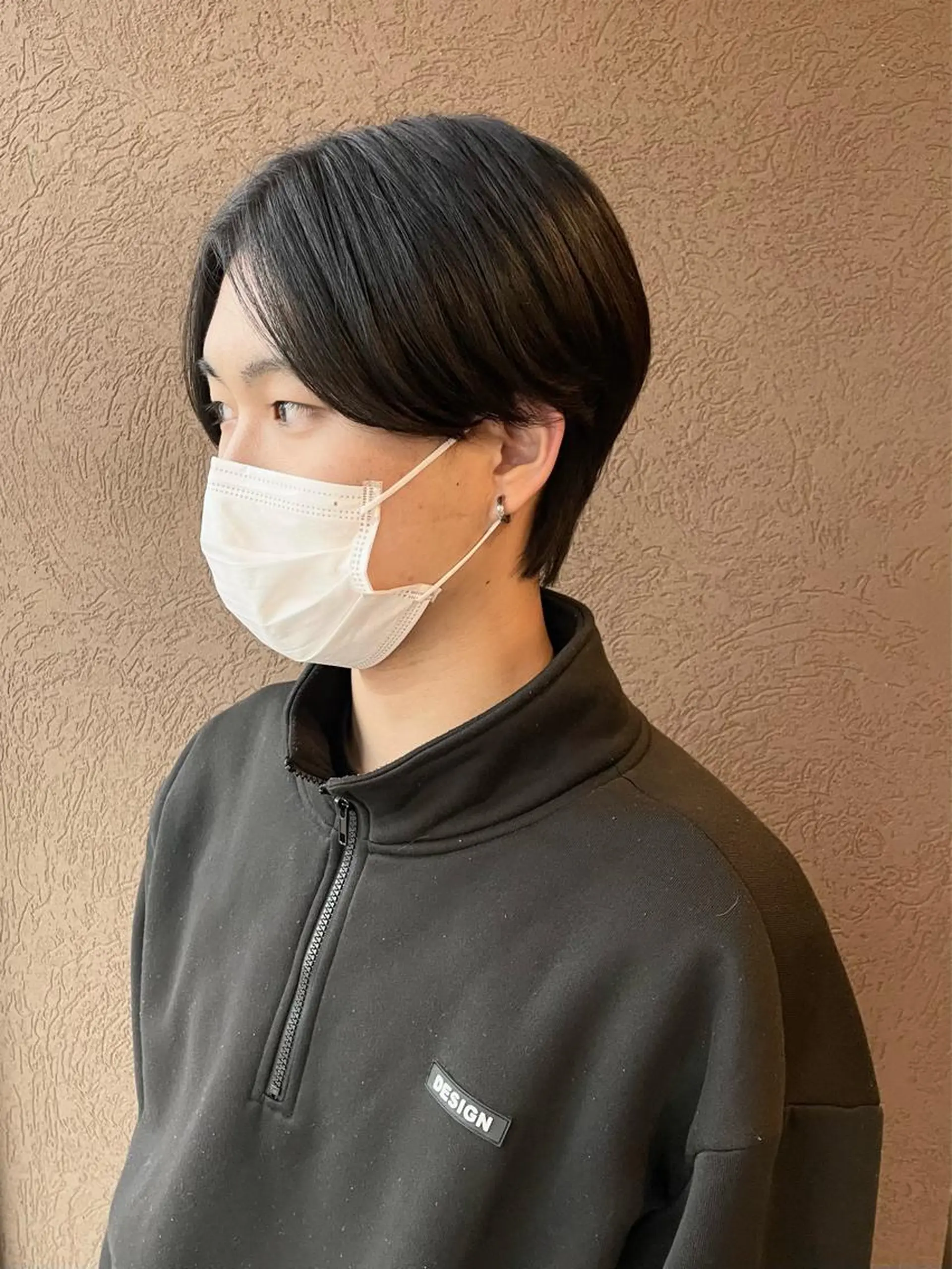ショート ヘアアレンジ メンズ センターパート 坂尻 嘉珠也のヘアスタイル