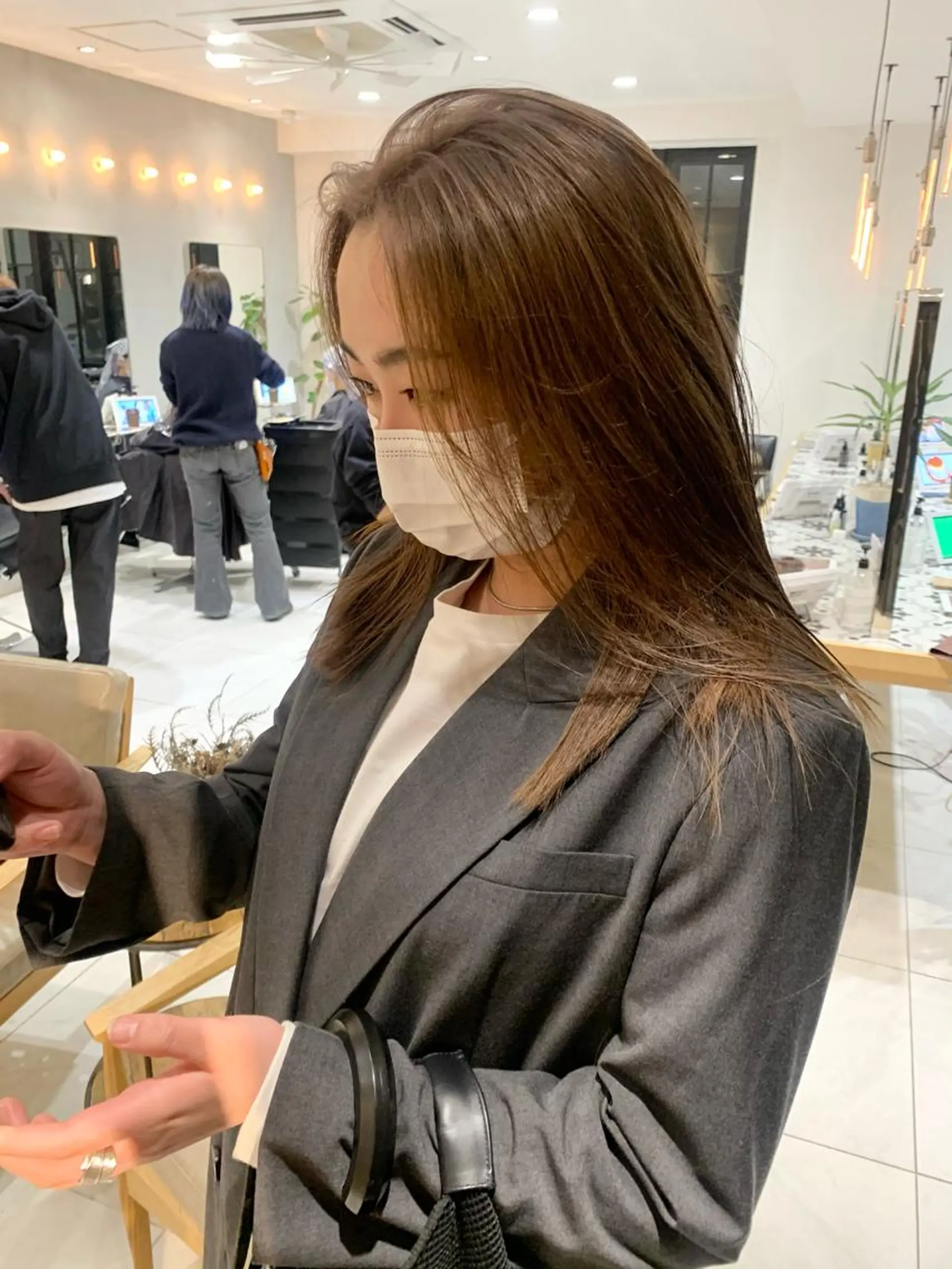 カラー ラベンダー/レイヤー カット🤎mamiのヘアスタイル