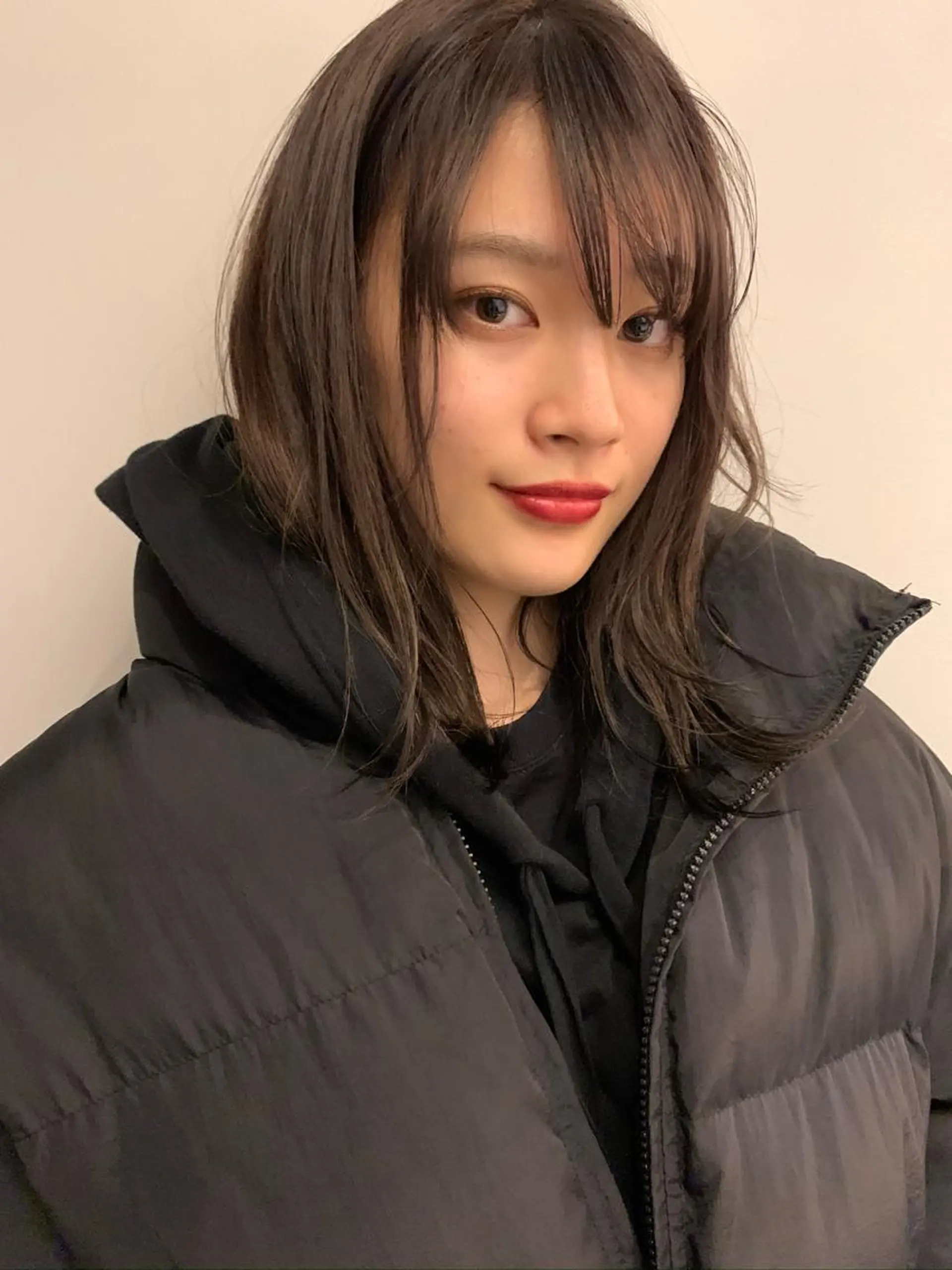 セミロング 小顔レイヤー×コンパ クトボブ/林隆平のヘアスタイル