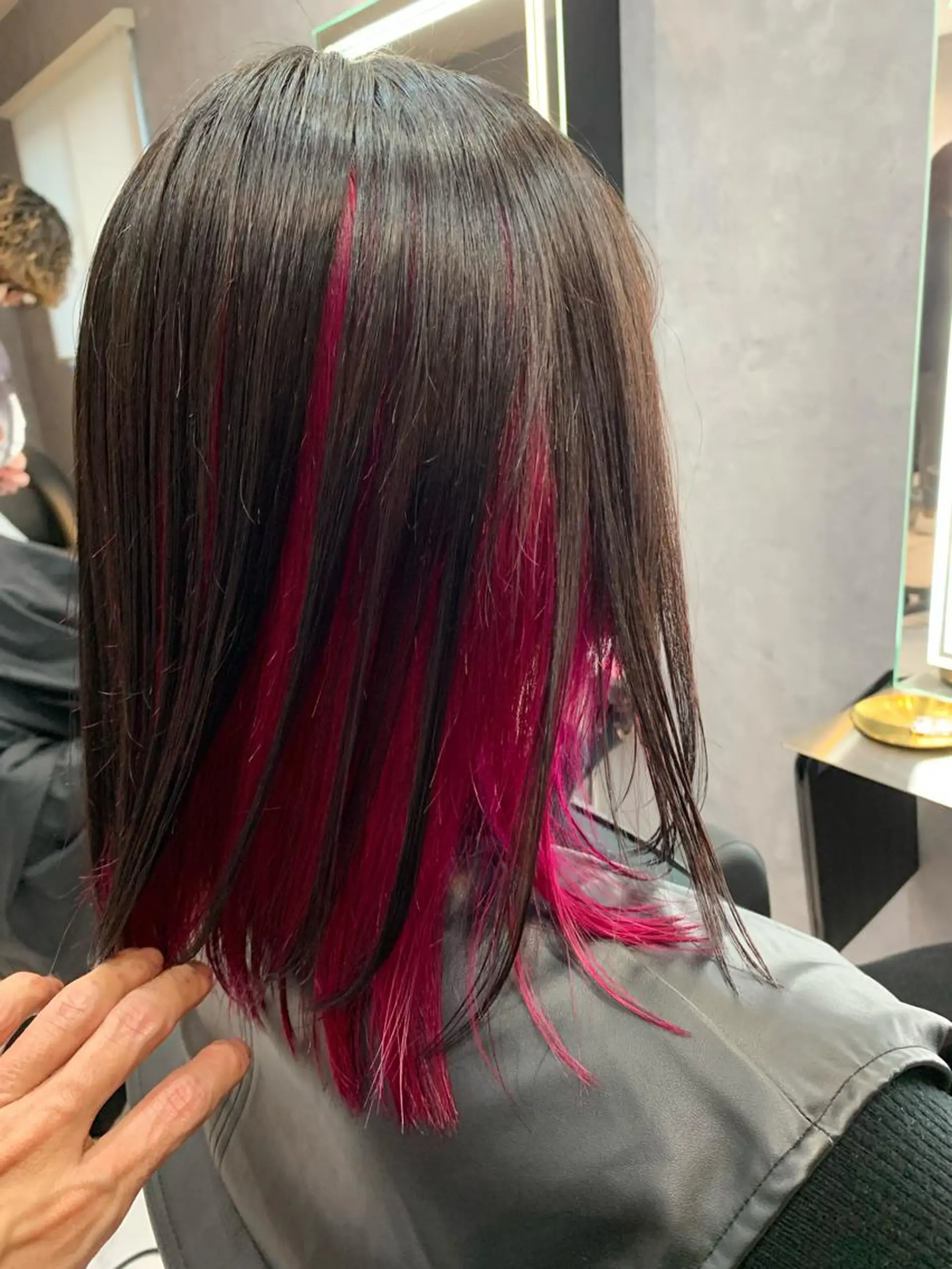 セミロング 髪質改善 トリートメント ヘアカラー トリートメント 透明感/ブリーチ縮毛 /髪質改善/星野純一のヘアスタイル