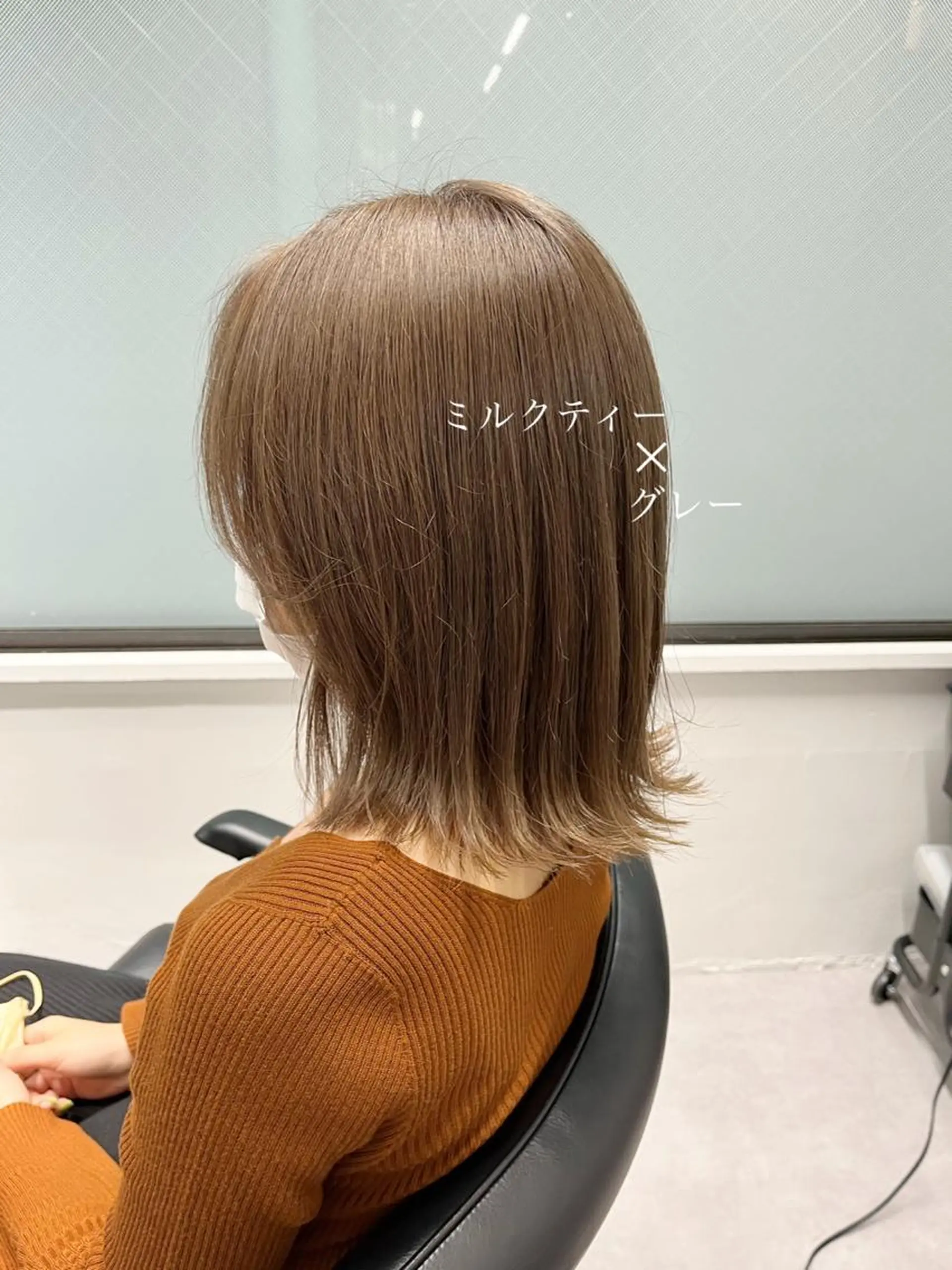 ミディアム カラー ヘアカラー トリートメント ショート/髪質改善/ 美髪矯正/手塚凌のヘアスタイル