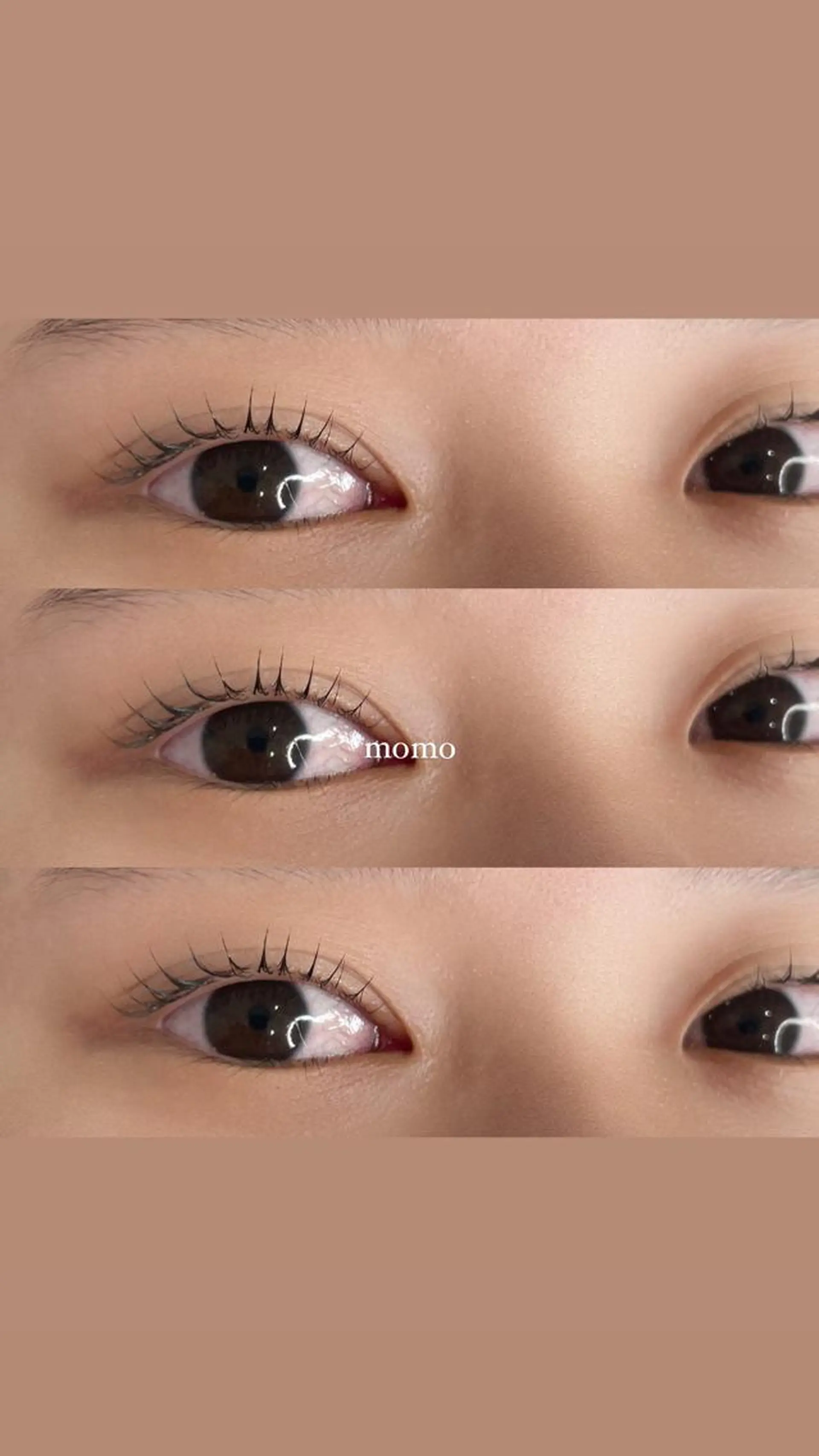 マツエク・マツパ パリジェンヌラッシュリフト SecretBelle梅田北店所属・eye/blow 梅田店momoのマツエク・マツパデザイン