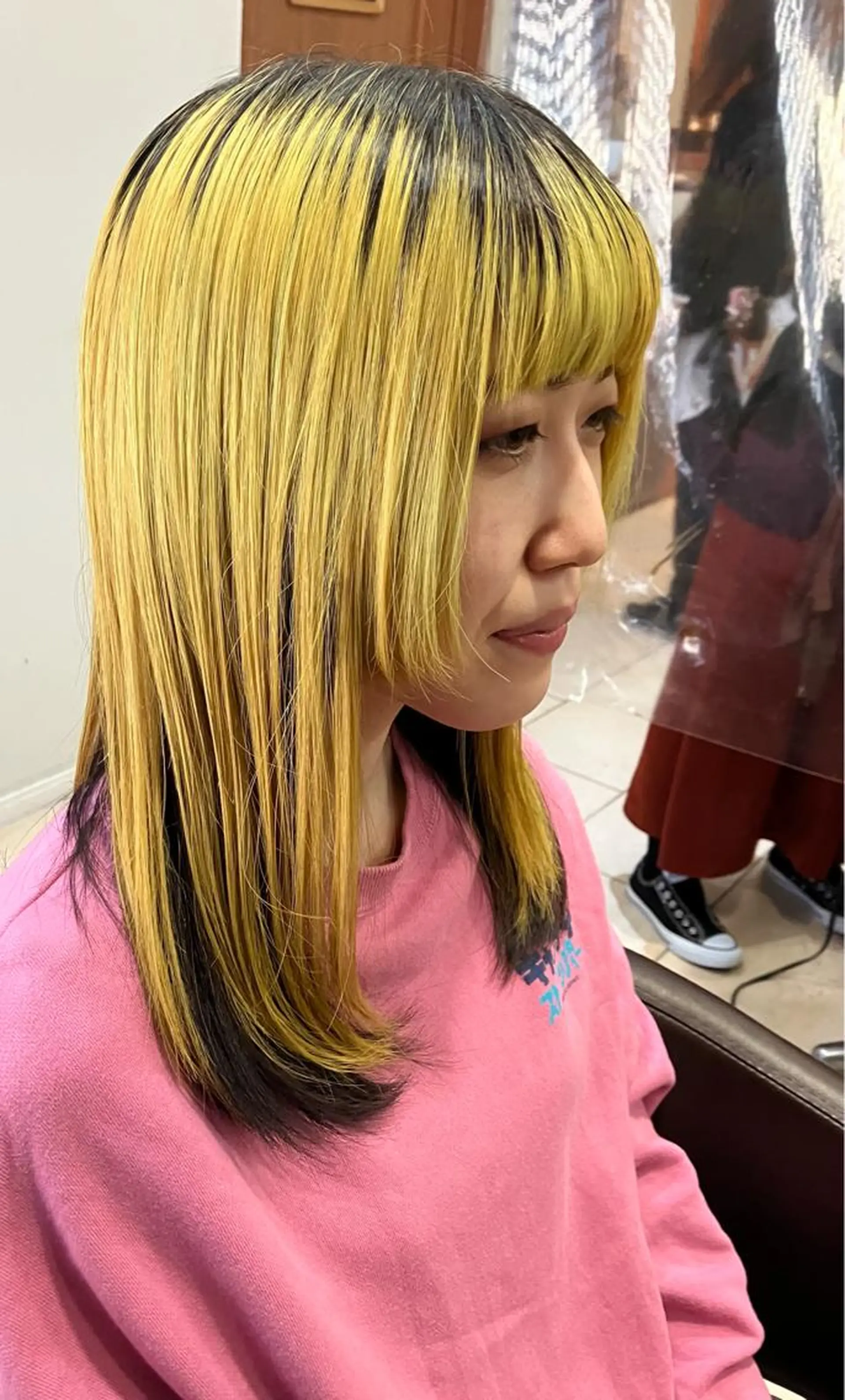 ミディアム カラー ヘアカラー トリートメント LIME HAIR DESIGN所属・髪質改善 LIME 長野駅のヘアスタイル