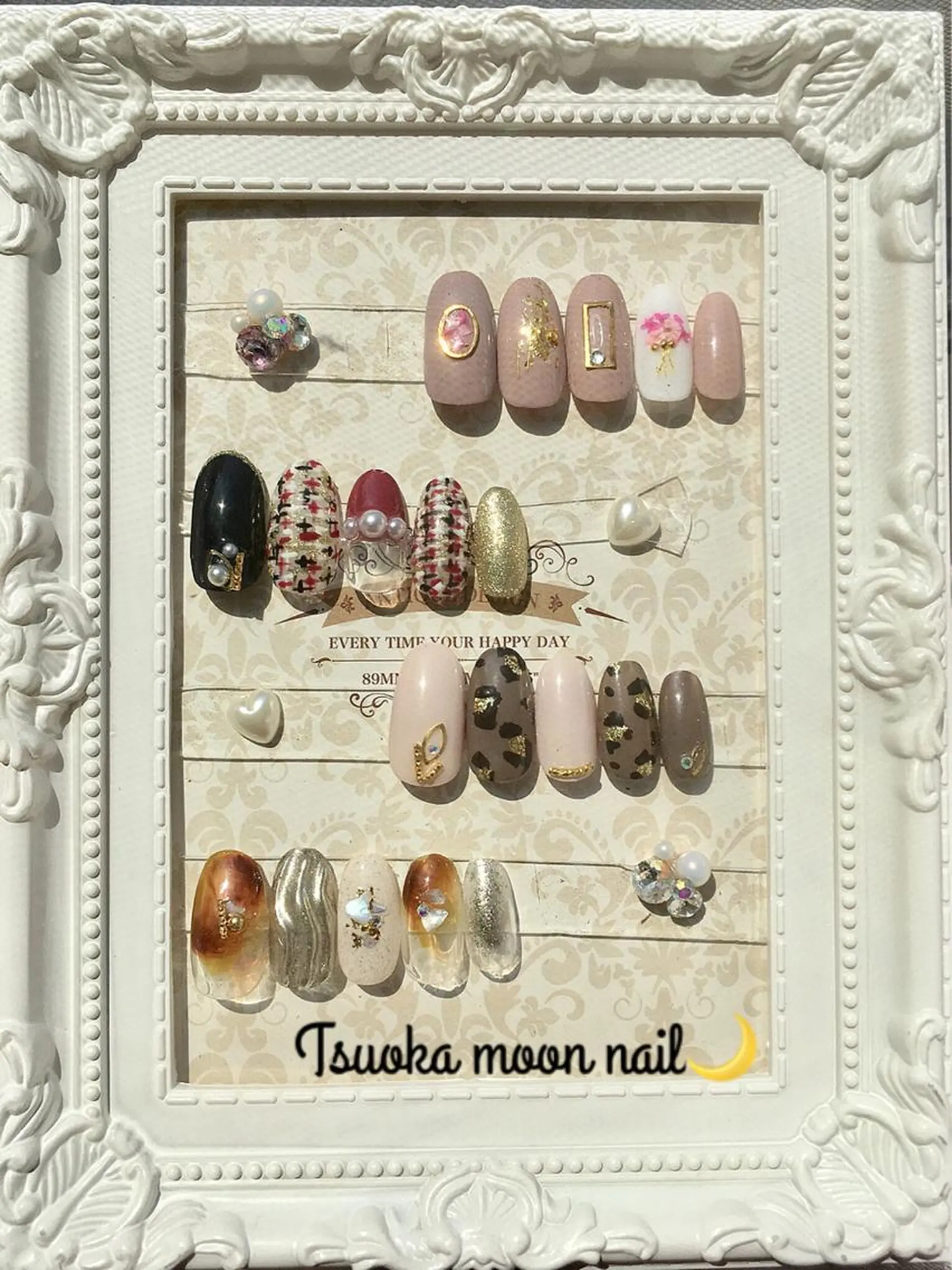 ネイル 🌙都岡 ムーンネイルのネイルデザイン