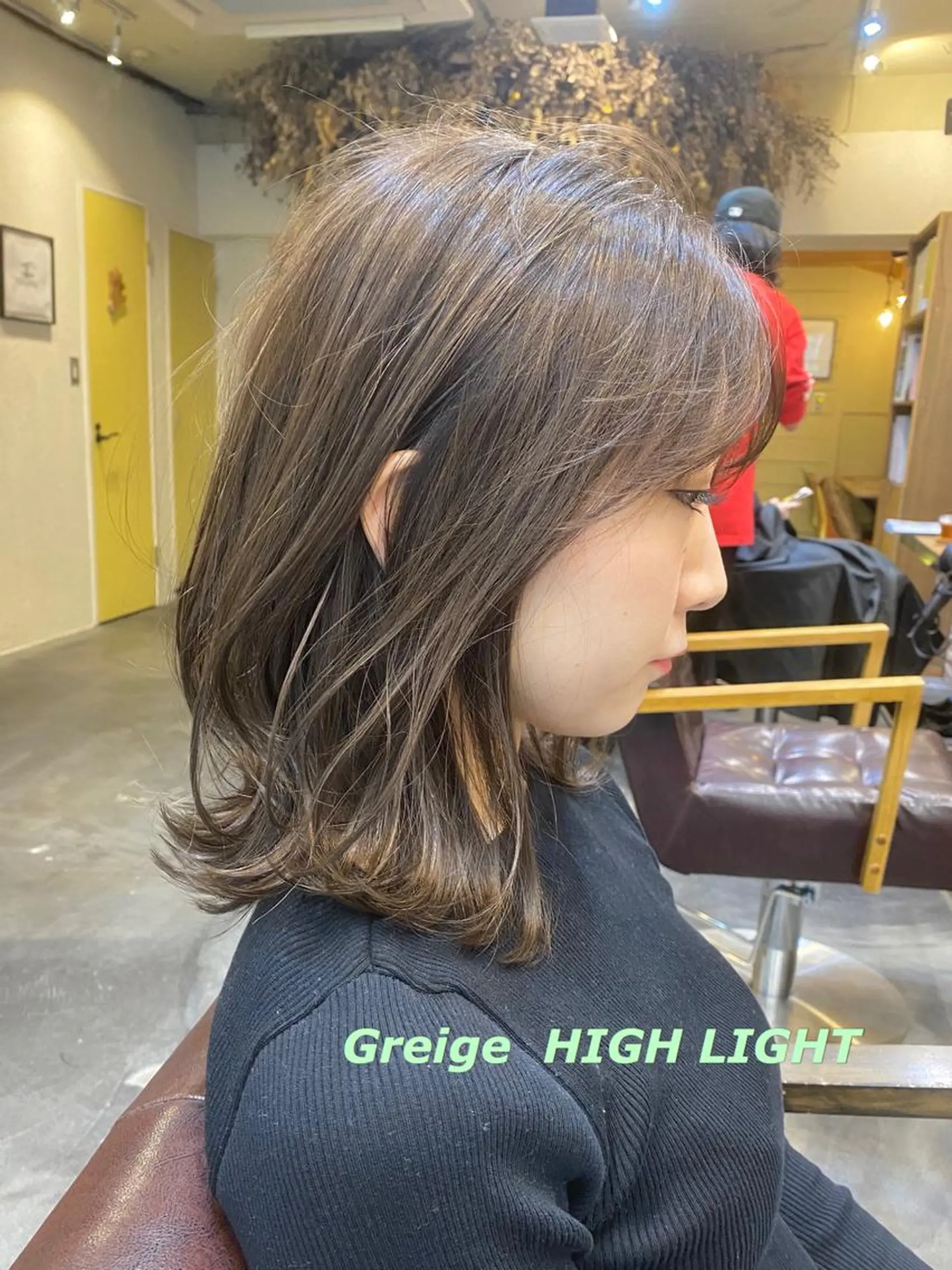 ミディアム カラー パーマ ヘアアレンジ ミディアムパーマ ブリーチ ケアブリーチ ダブルカラー グレージュ ヘアカラー トリートメント シェアサロン　salowin所属・✨ブリーチなし透明感 カラー🥇ユースケのヘアスタイル