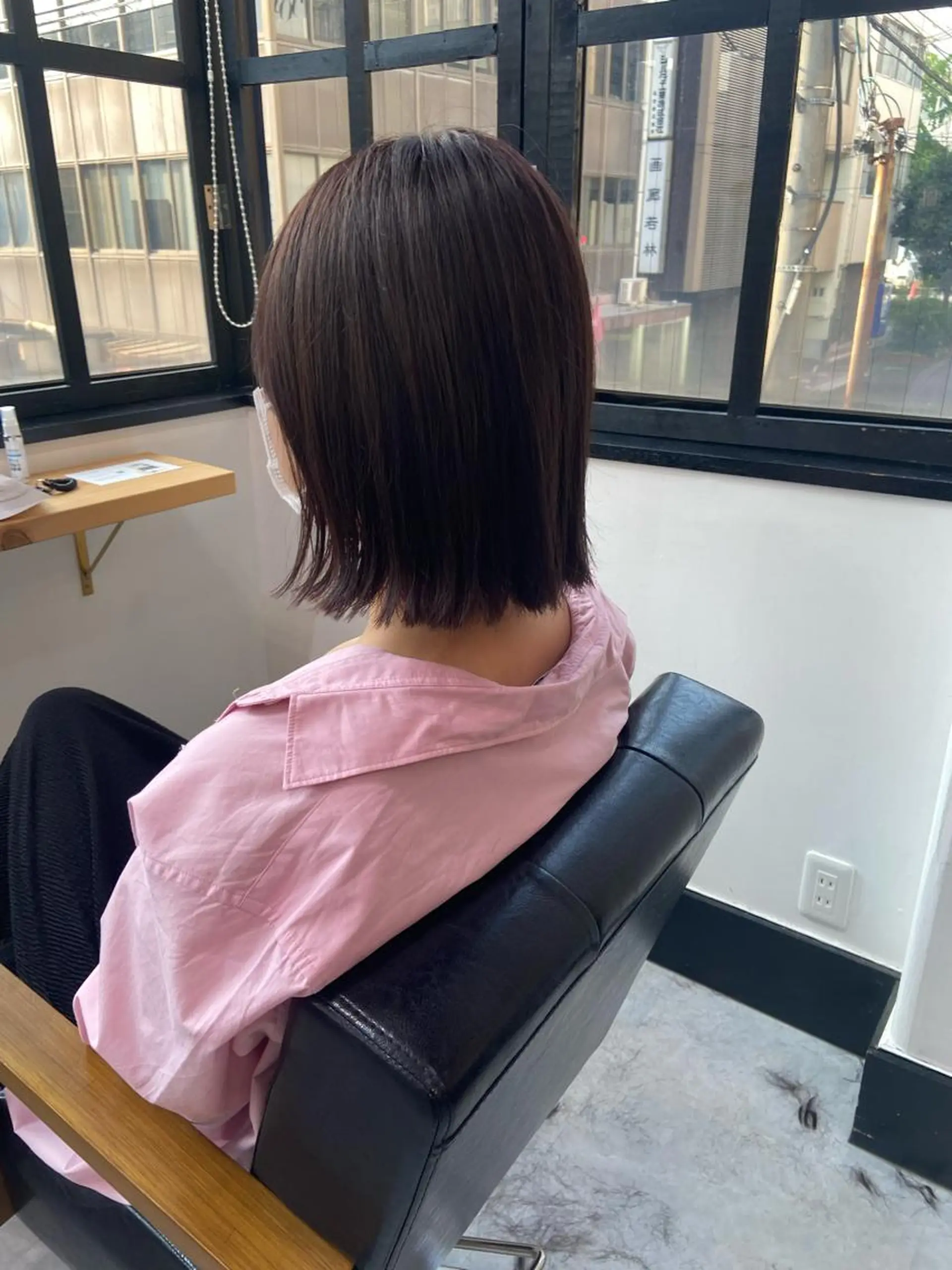 ミディアム カラー カット ヘアカラー トリートメント 田中 あやなのヘアスタイル