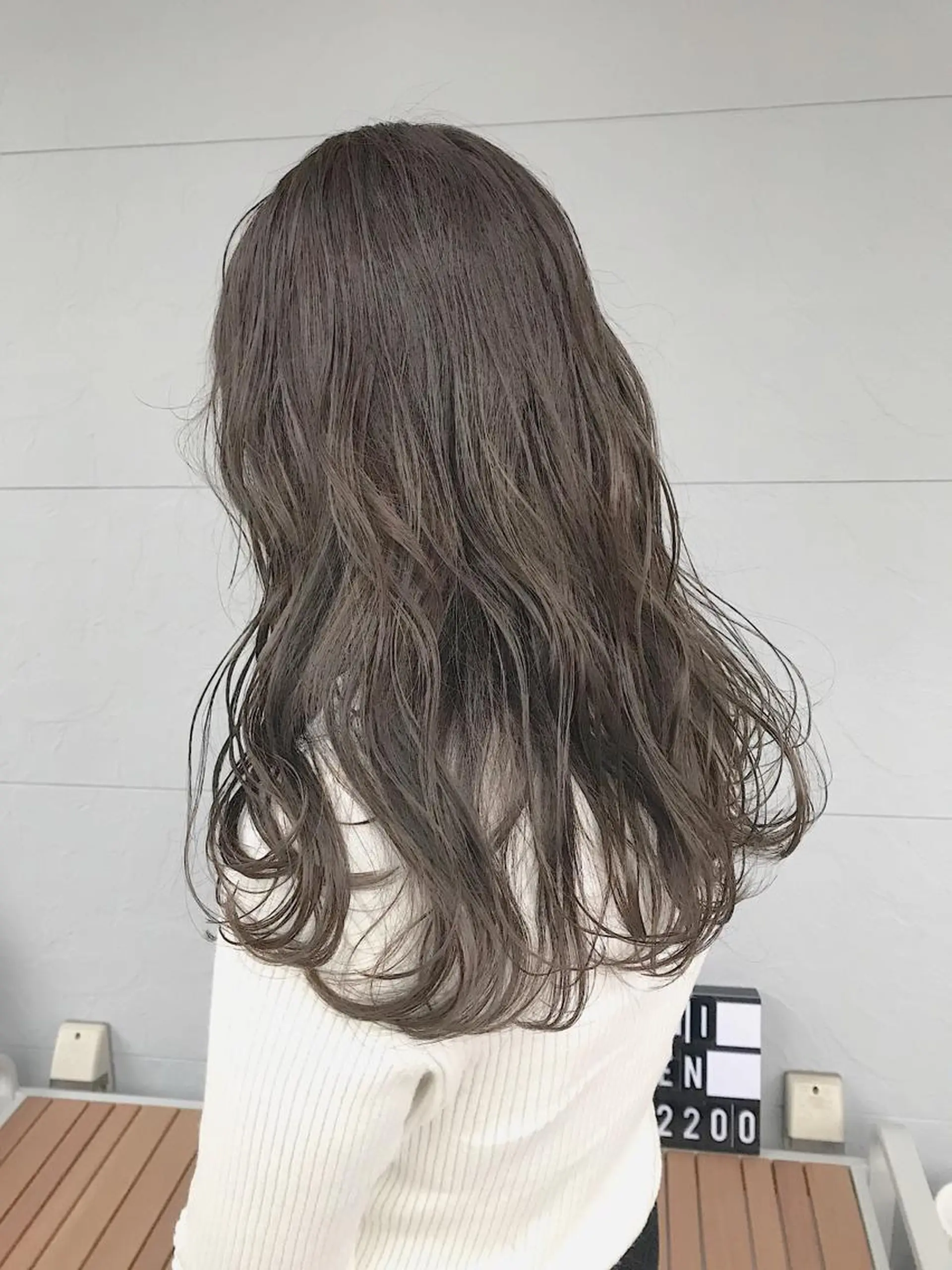 セミロング カラー グレージュ カット ヘアカラー トリートメント lani 天神大名/ブリーチのヘアスタイル