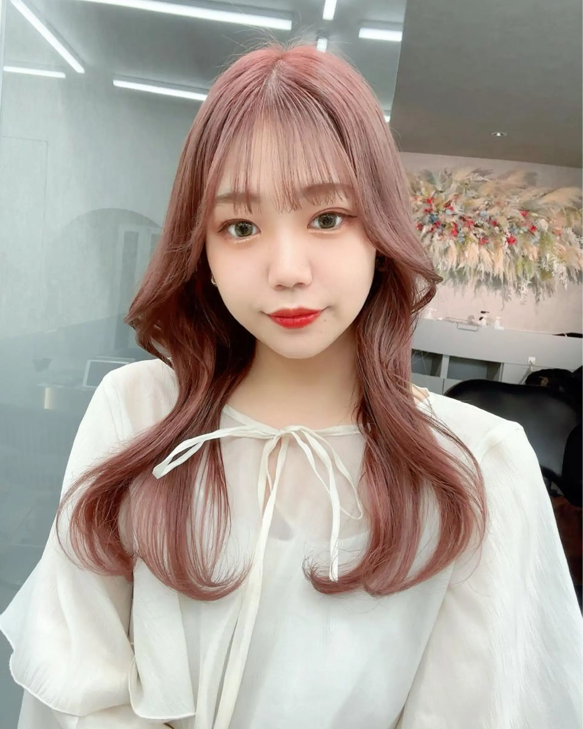 セミロング エクステ 顔周りカット 髪質改善 韓国風ヘア トリートメント Lond  lea 🦋ayana🦋のヘアスタイル