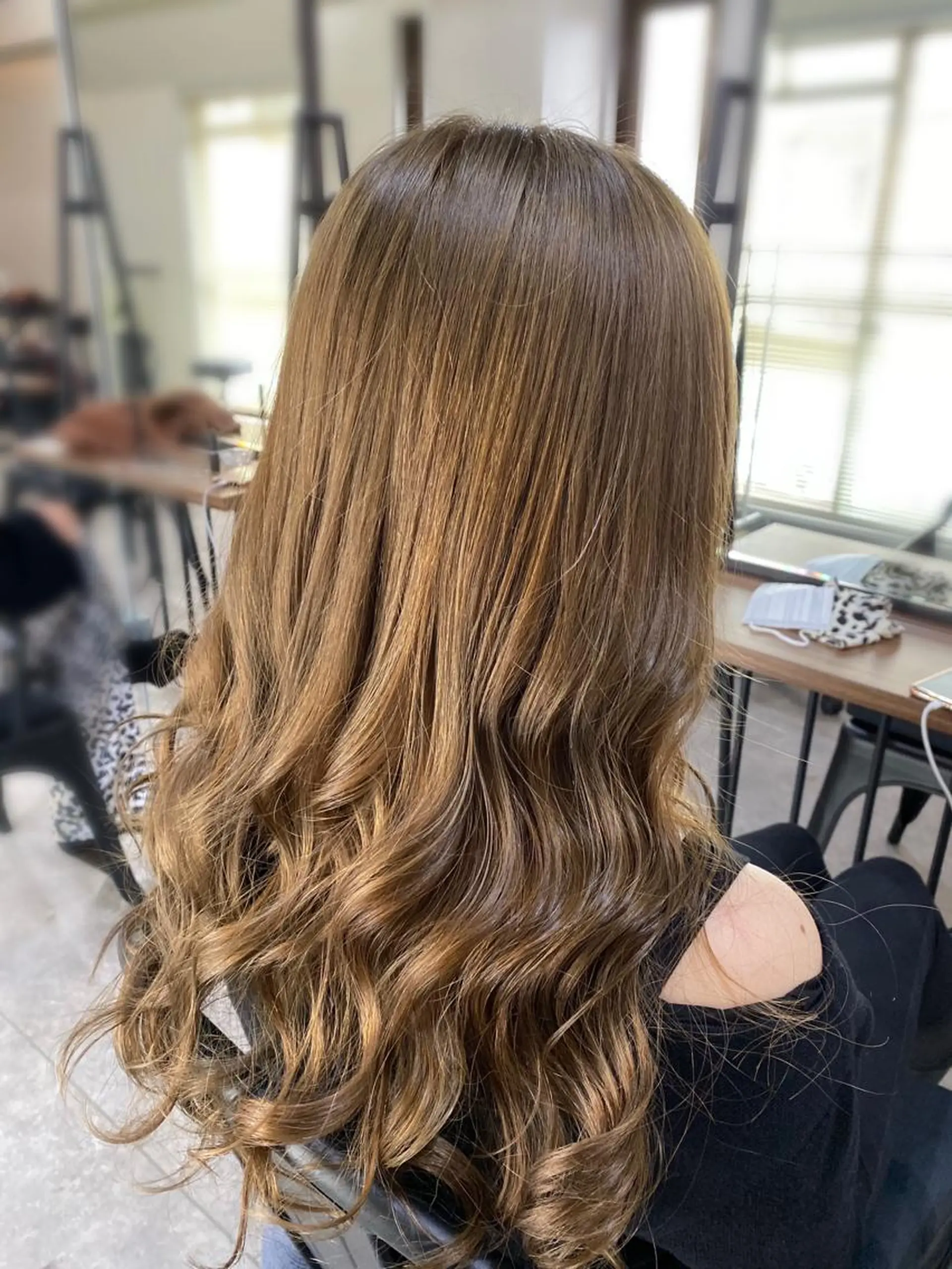 ロング カラー 髪質改善ストレート髪 質改善カラー特化中崎のヘアスタイル