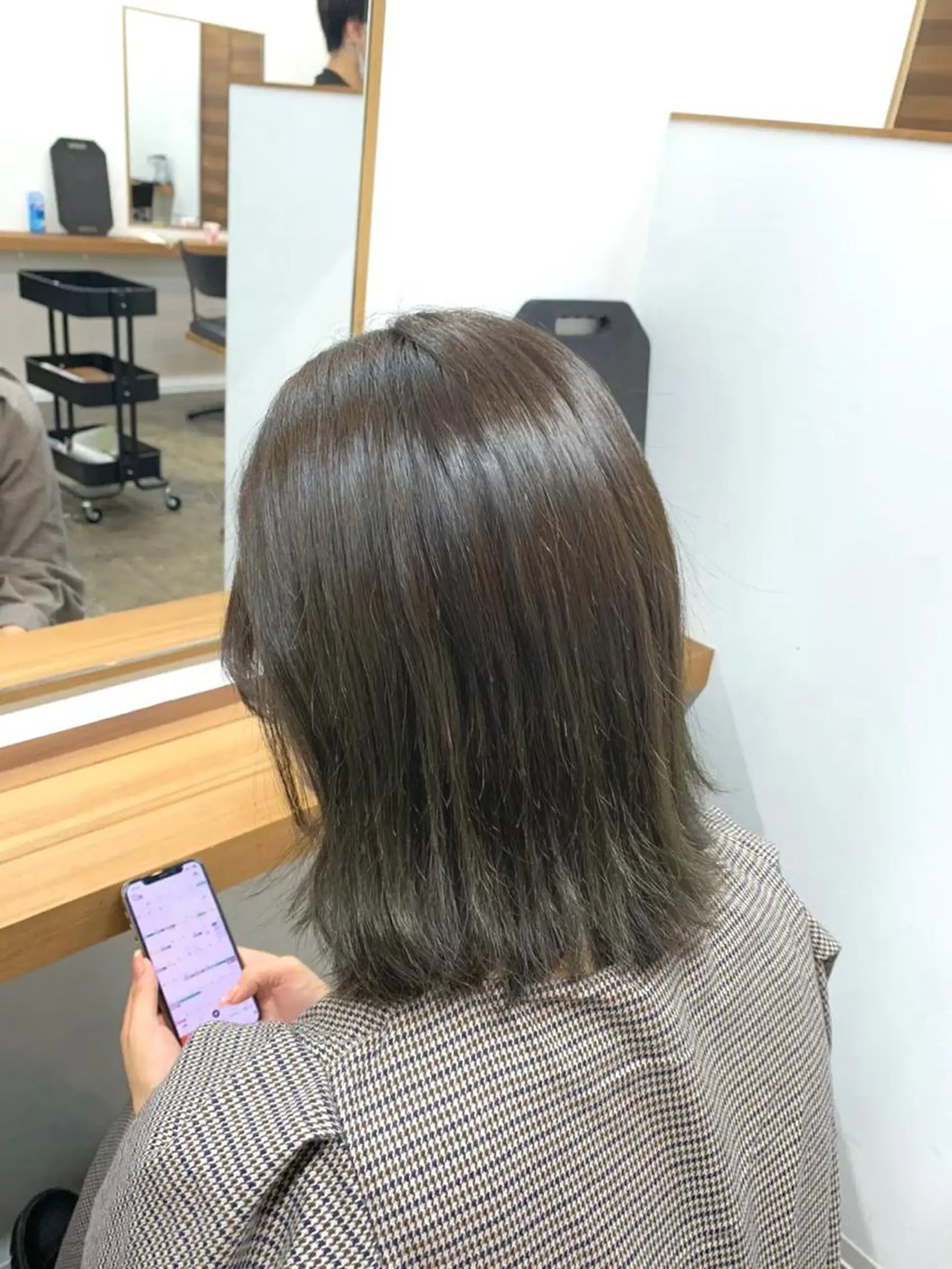 ミディアム カラー 韓国レイヤー✨ yasuko銀座のヘアスタイル