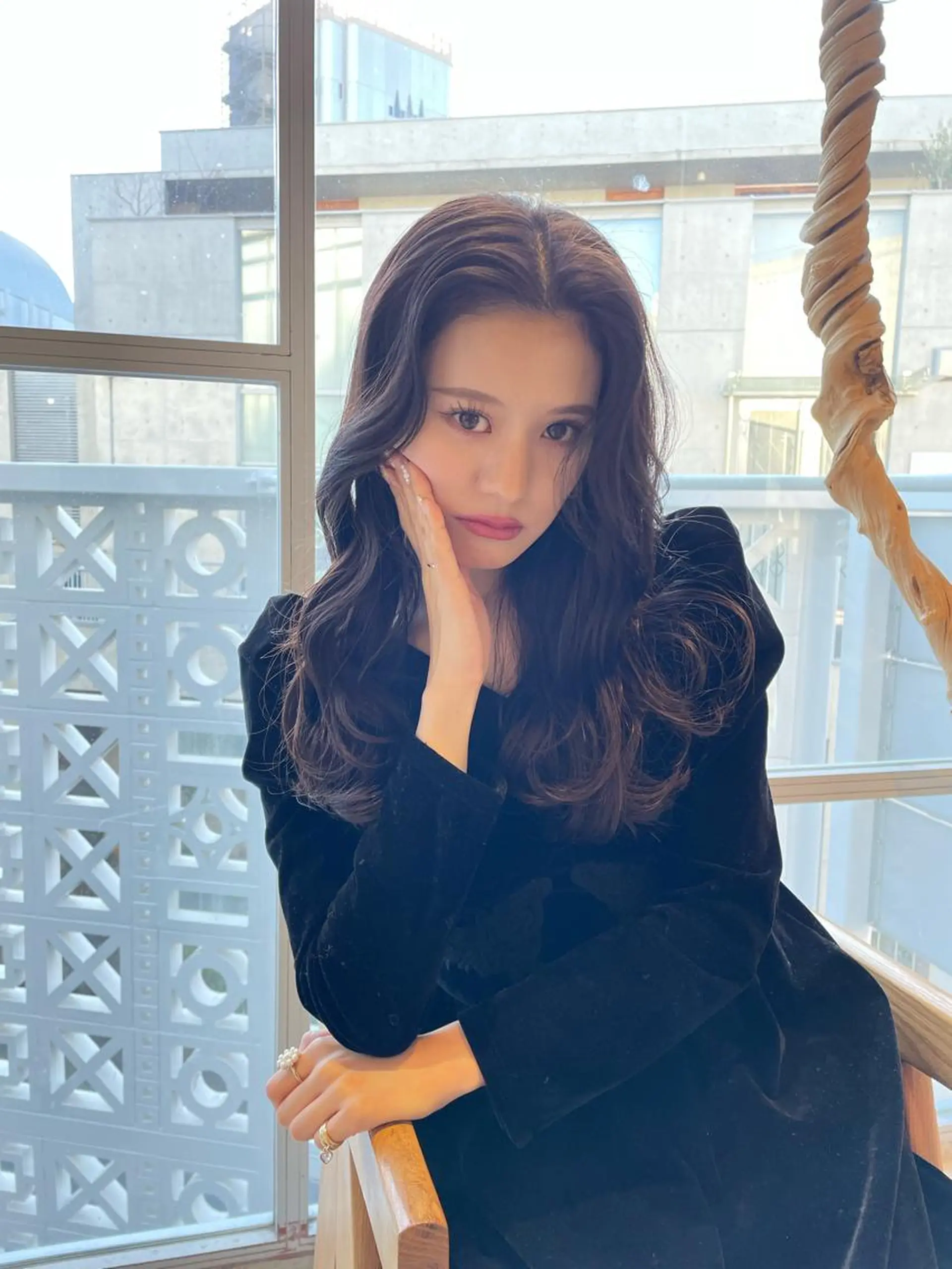 ロング カラー 韓国風ヘア カット ヘアカラー トリートメント レイヤーカット🎀 kanaのヘアスタイル