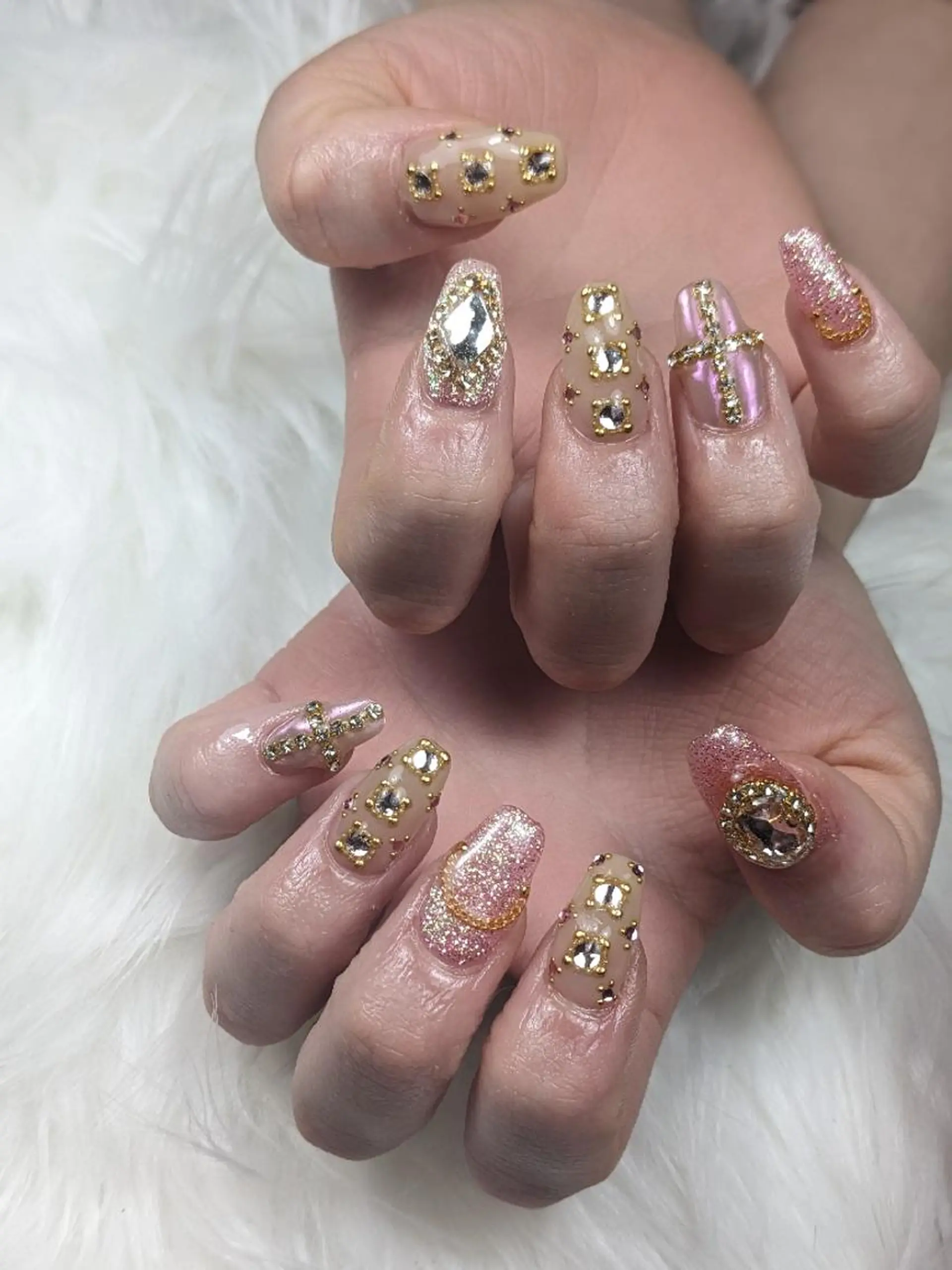 ネイル 成人式 ハンドネイル Nail SIRANGANAのネイルデザイン