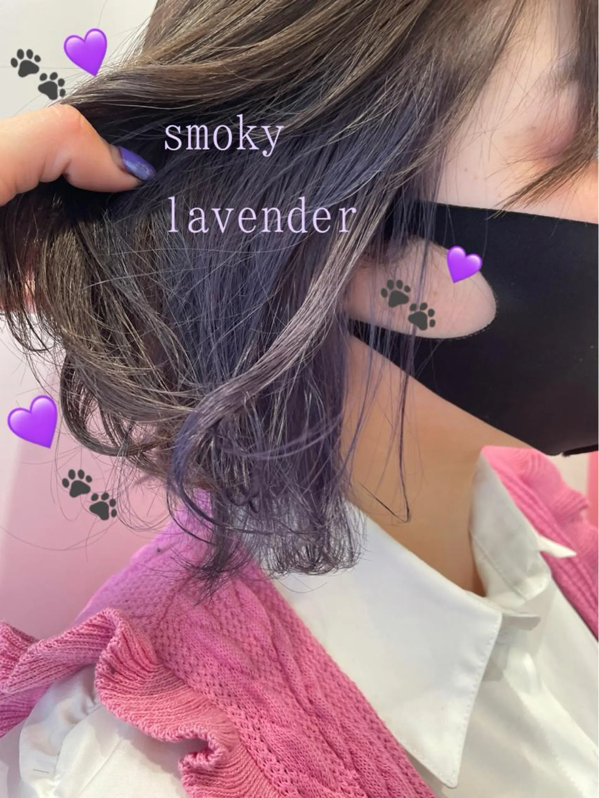 ショート カラー ラベンダーカラー ボブ EMANON新宿東口所属・新宿駅近♡ ♡個室♡三都季🌜のヘアスタイル