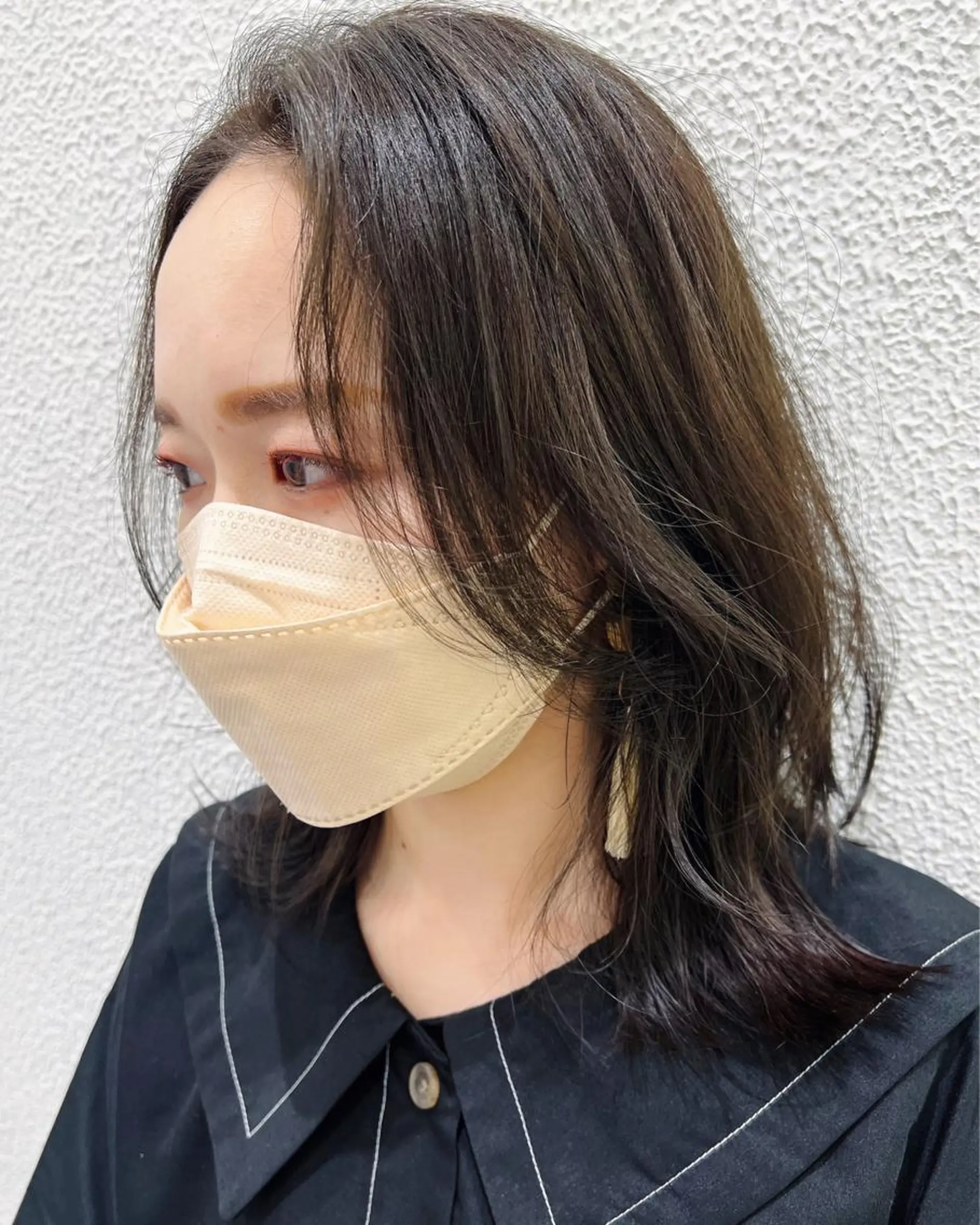 ミディアム カラー カット ヘアカラー トリートメント ウエモト　タク ショート/レイヤーのヘアスタイル