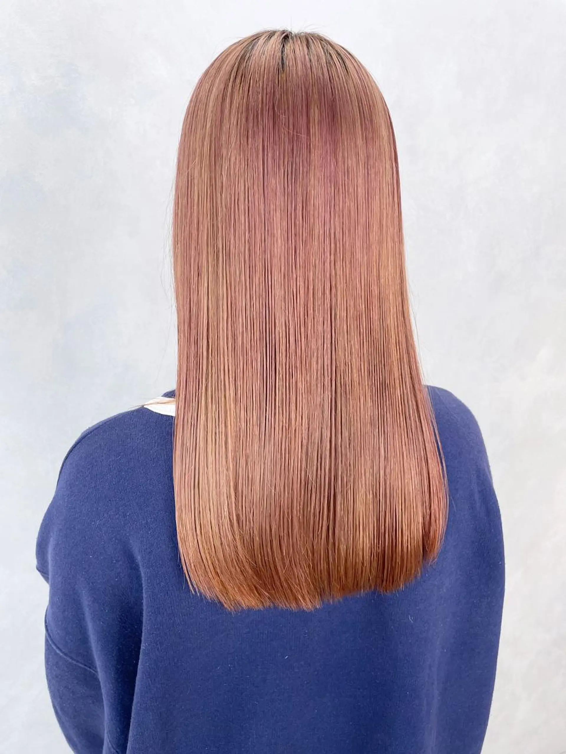 セミロング カラー オレンジ ピンクカラー カット ヘアカラー トリートメント ITbyALBUM 浦和店のヘアスタイル