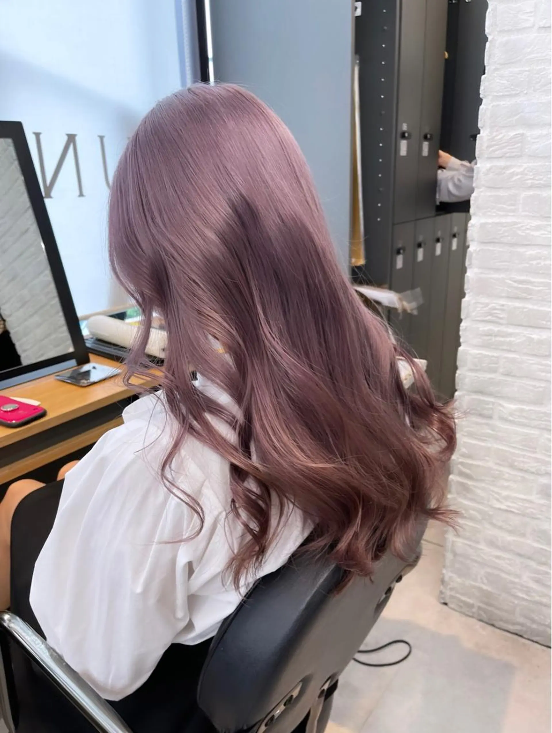 ロング カラー カット ヘアカラー トリートメント t.a.g所属・おしゃかわ韓国ヘア× ハイトーンRyukiのヘアスタイル