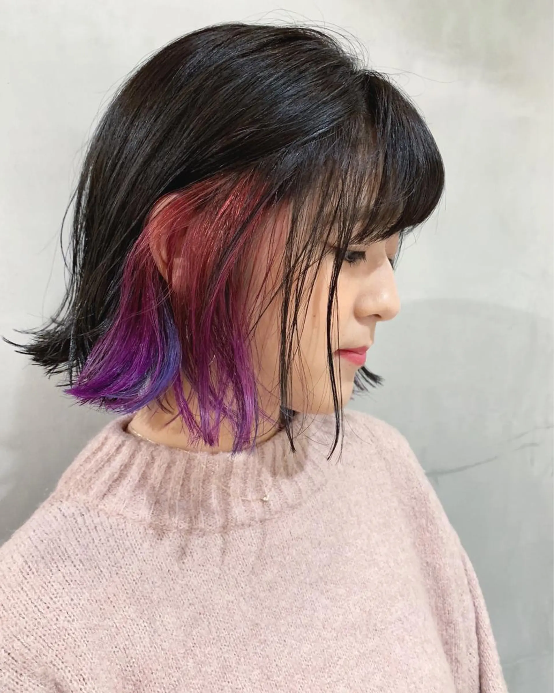 ミディアム カラー ヘアカラー トリートメント 優 作のヘアスタイル