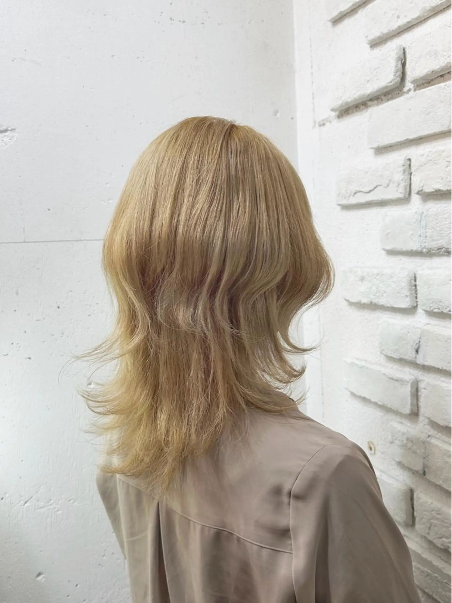 ミディアム カラー メンズパーマ 本多のヘアスタイル