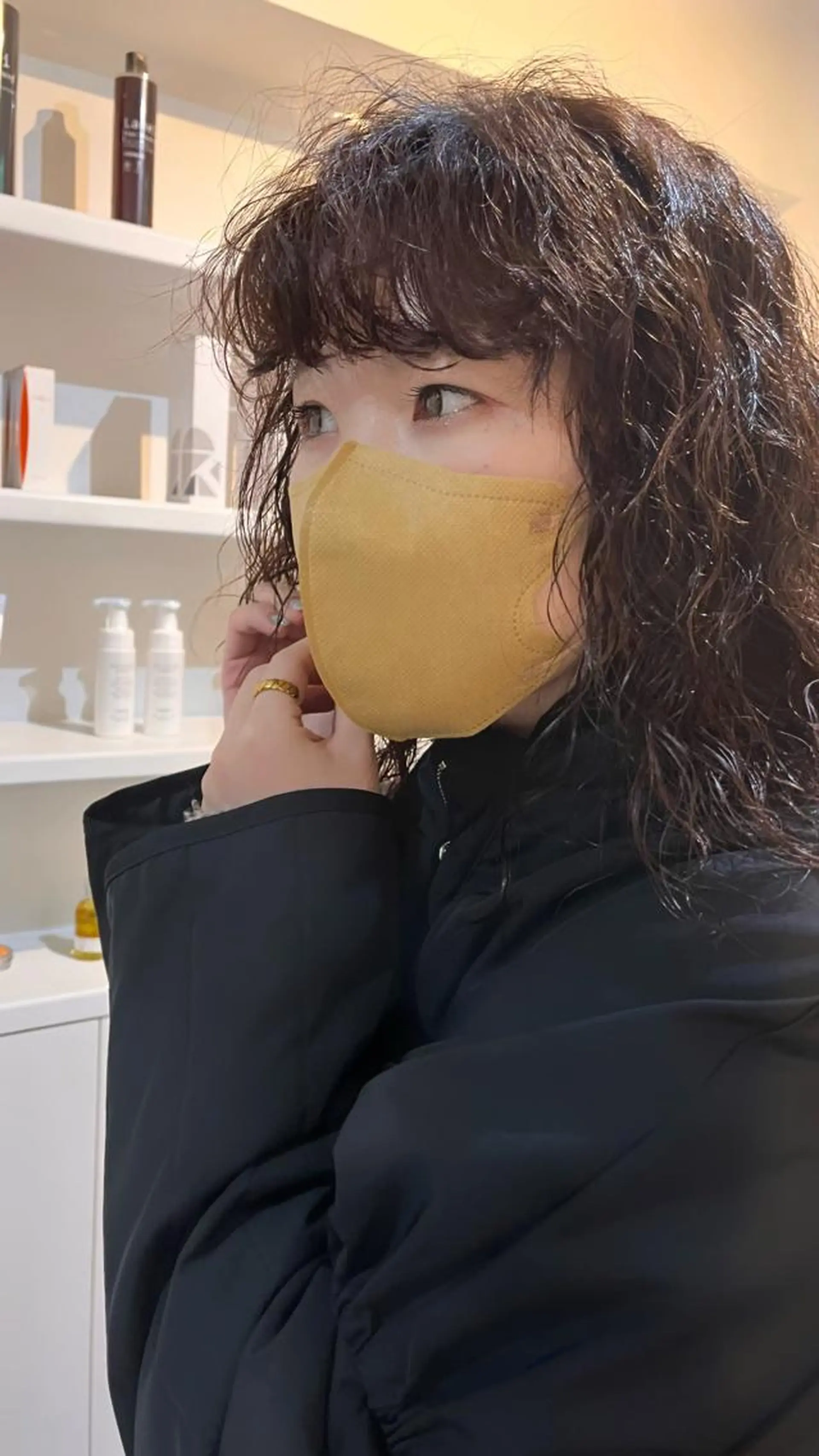 ミディアム KOCHAB 中村穂風のヘアスタイル
