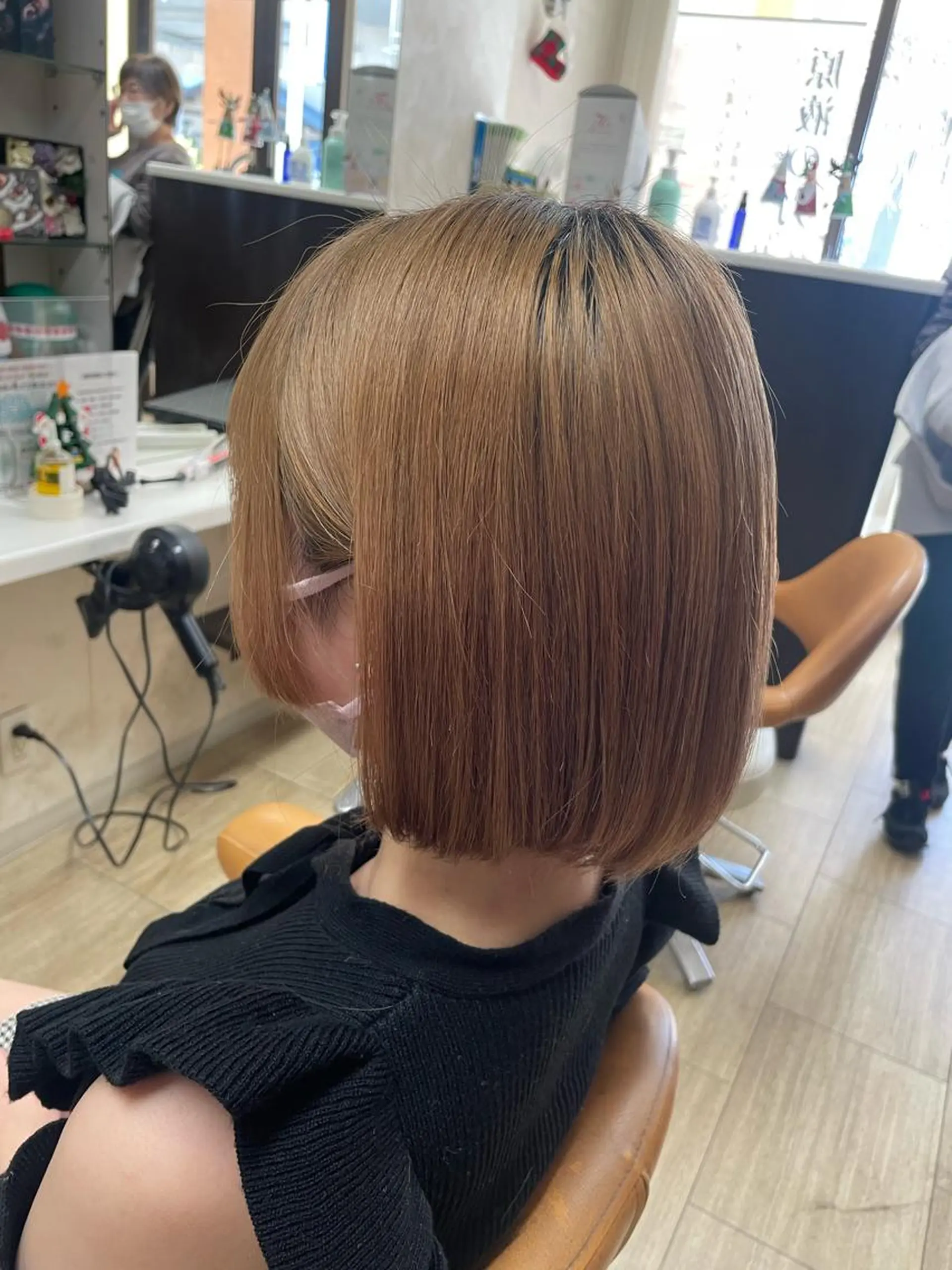 ショート ボブ 徳留 もも花のヘアスタイル