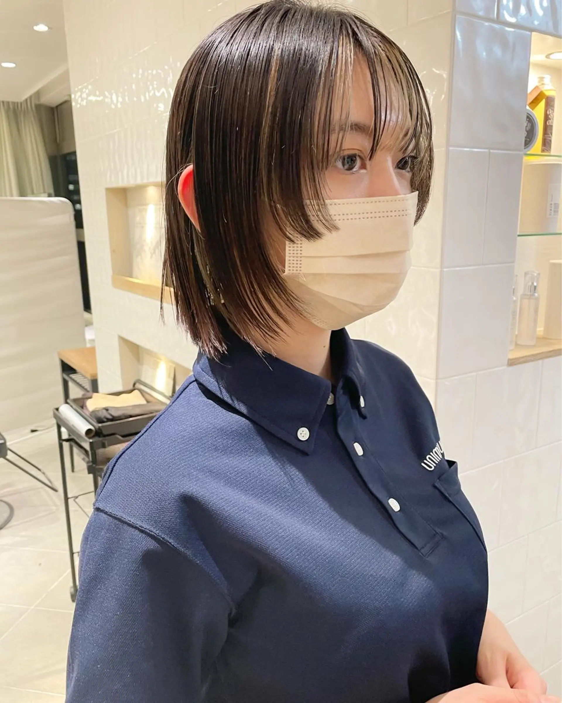 ショート カラー ショートヘア カット ヘアカラー トリートメント Loom.所属・村上雅人 ナチュラルモードのヘアスタイル