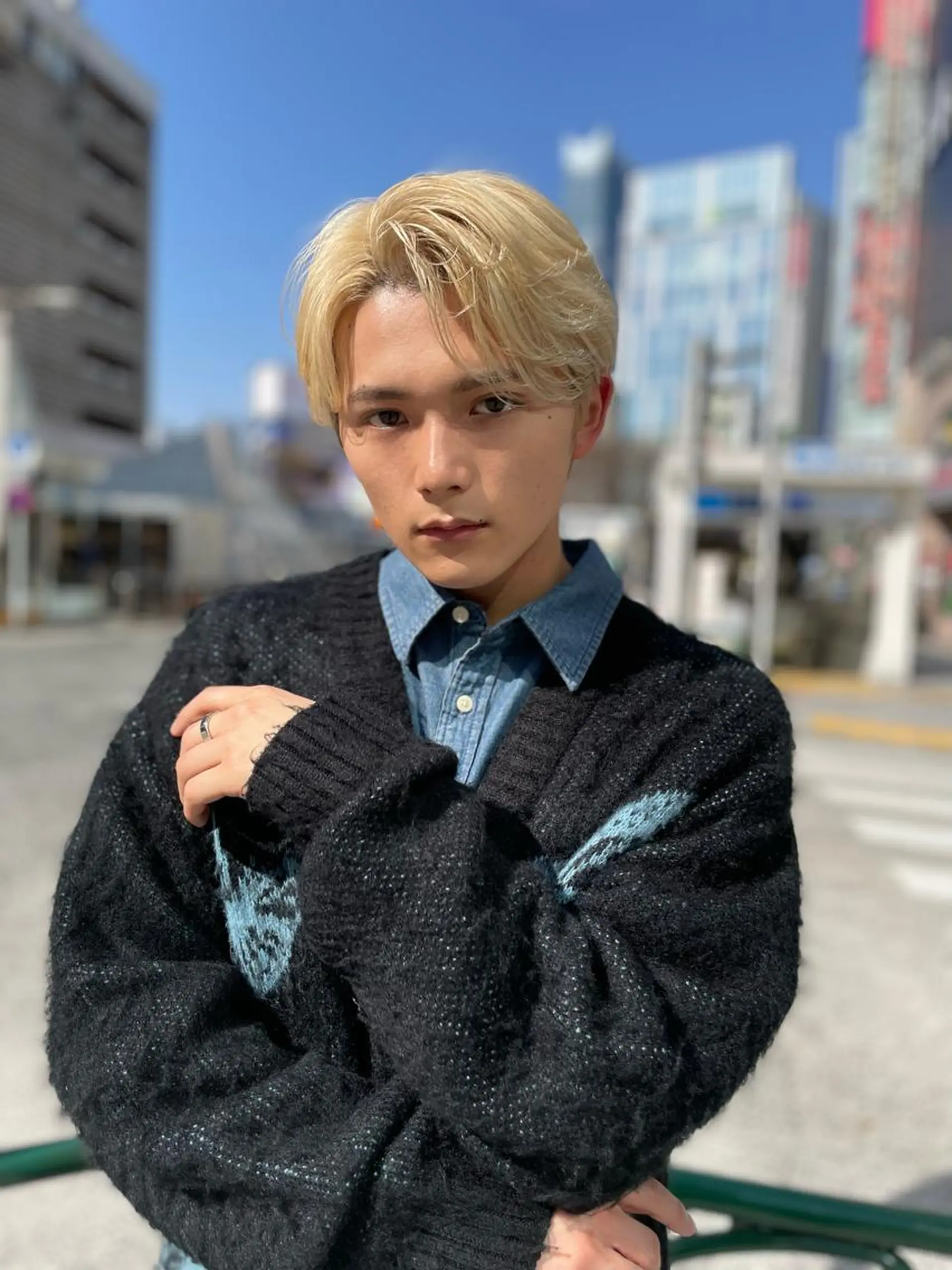 ミディアム カラー ハイトーンカラー RAF TOKYO所属・10月限定モニター 髪質改善美髪矯正のヘアスタイル