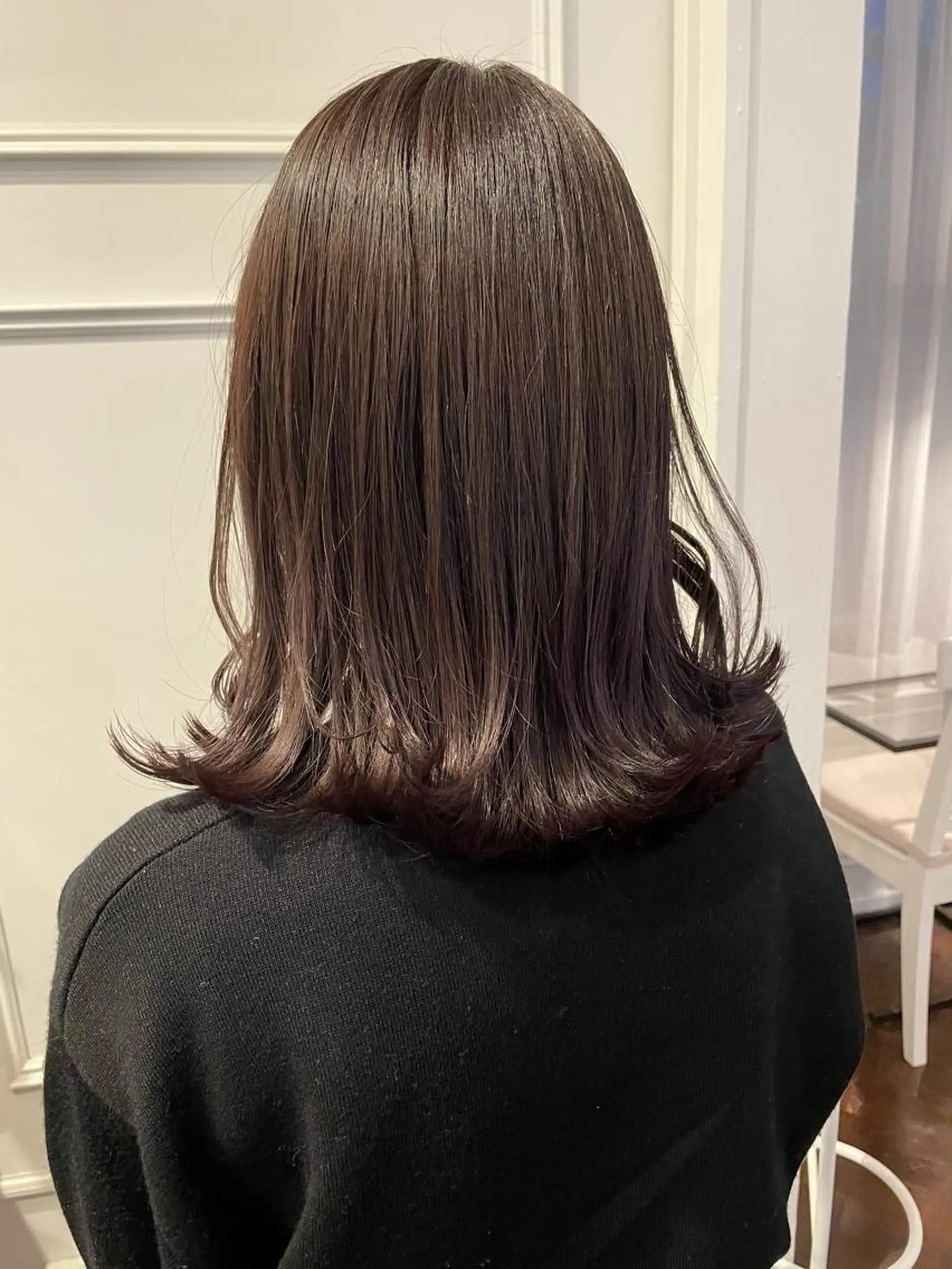 ミディアム カラー 安藤 佑衣のヘアスタイル