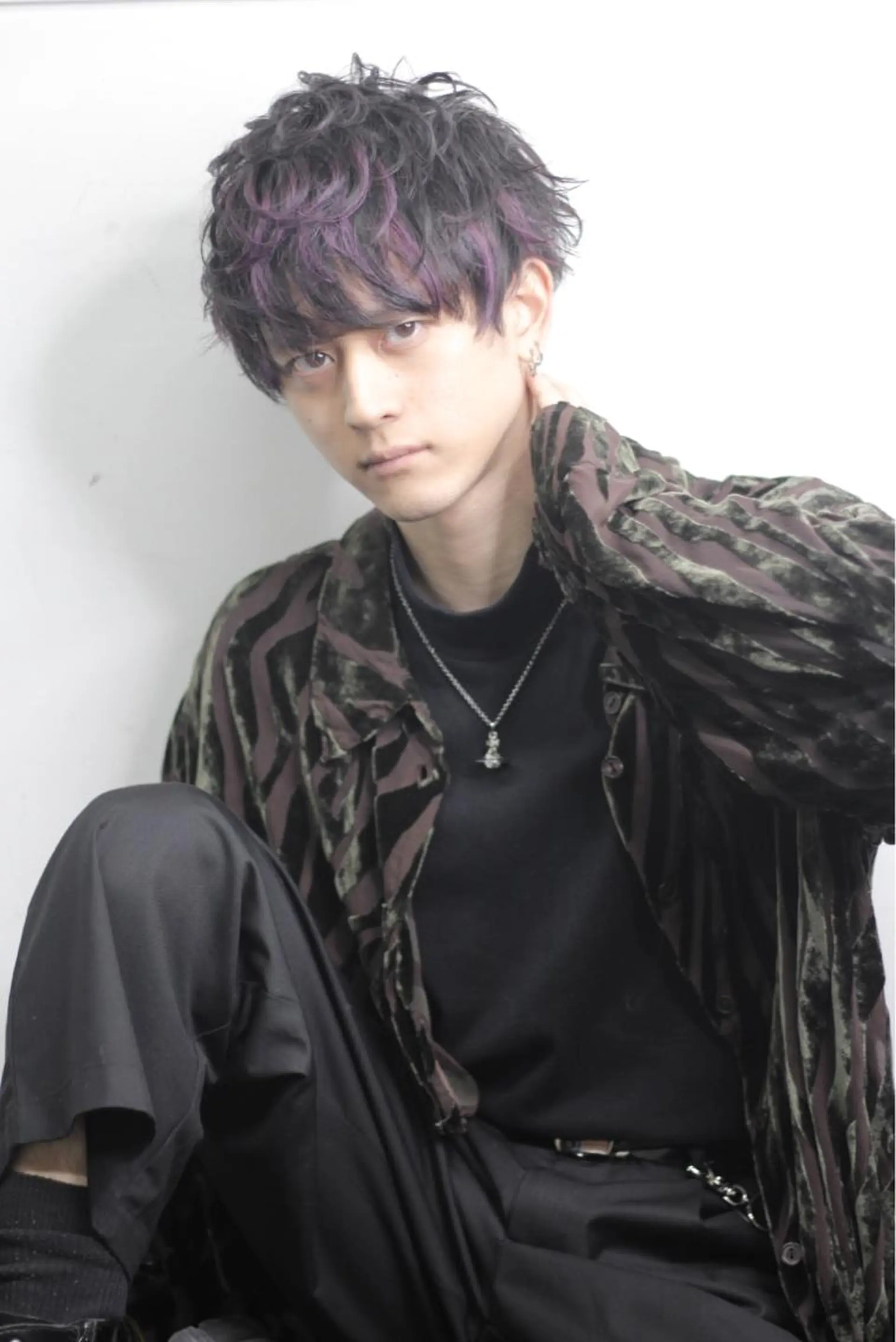 カラー メンズ メンズメッシュ マッシュ メッシュ メンズサロン【owl 心斎橋】難波/アメ村のヘアスタイル