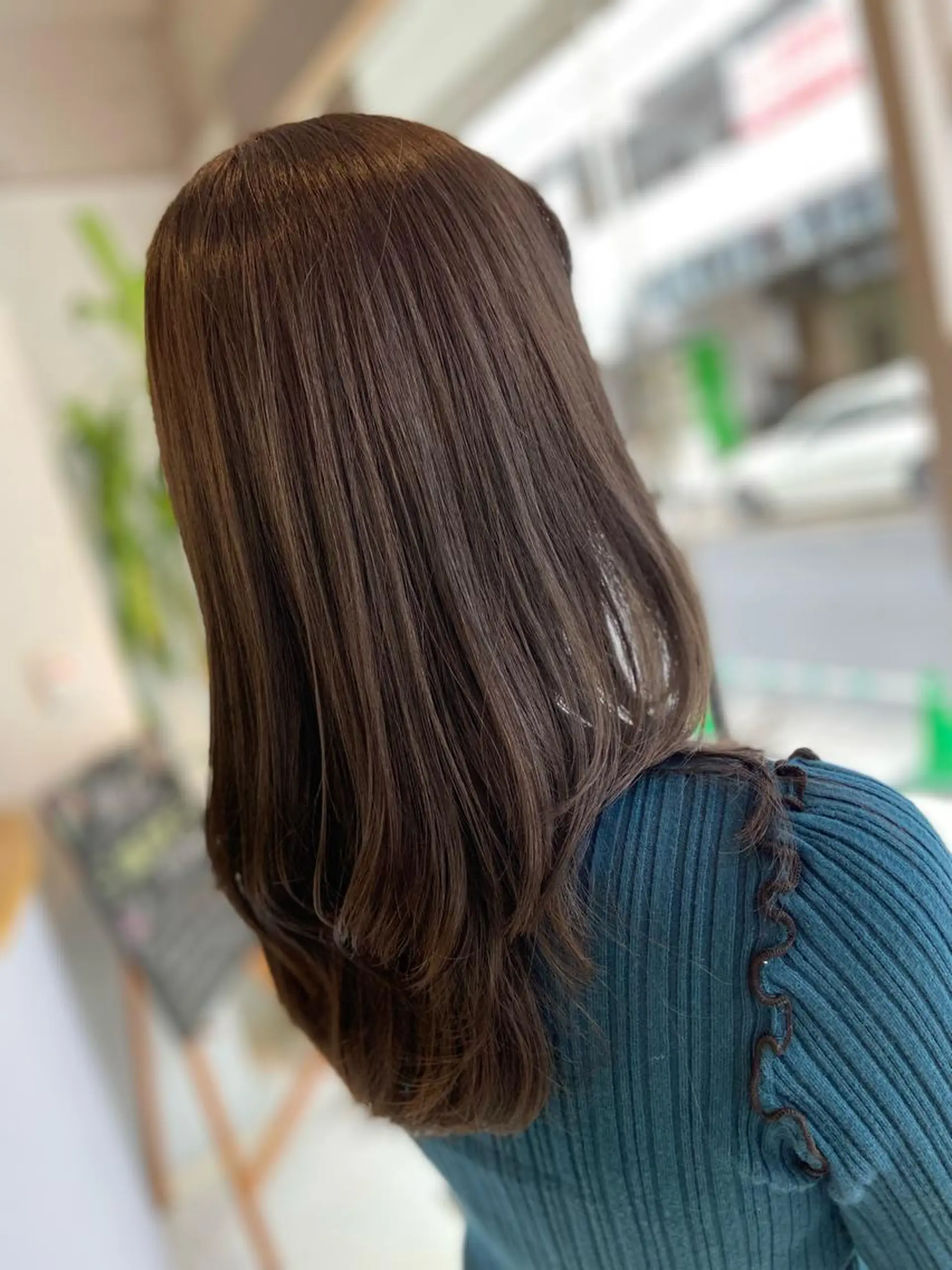 ロング カラー グレージュ 菊地 美憂のヘアスタイル