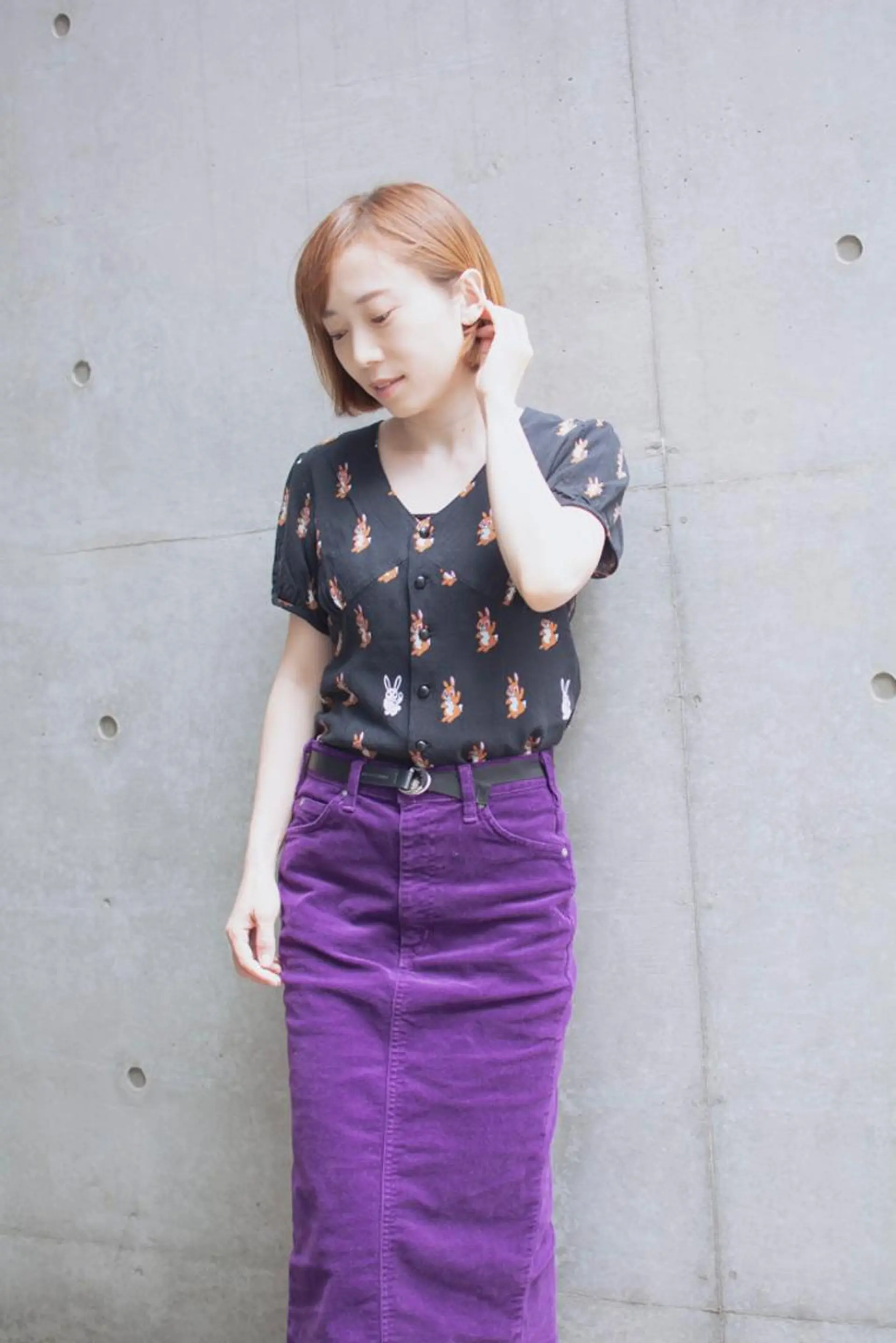 ショート カラー ショートボブ ベージュカラー ブルーカラー ブルージュ グレージュ 撮影モデル 斉藤 正敏のその他イメージ