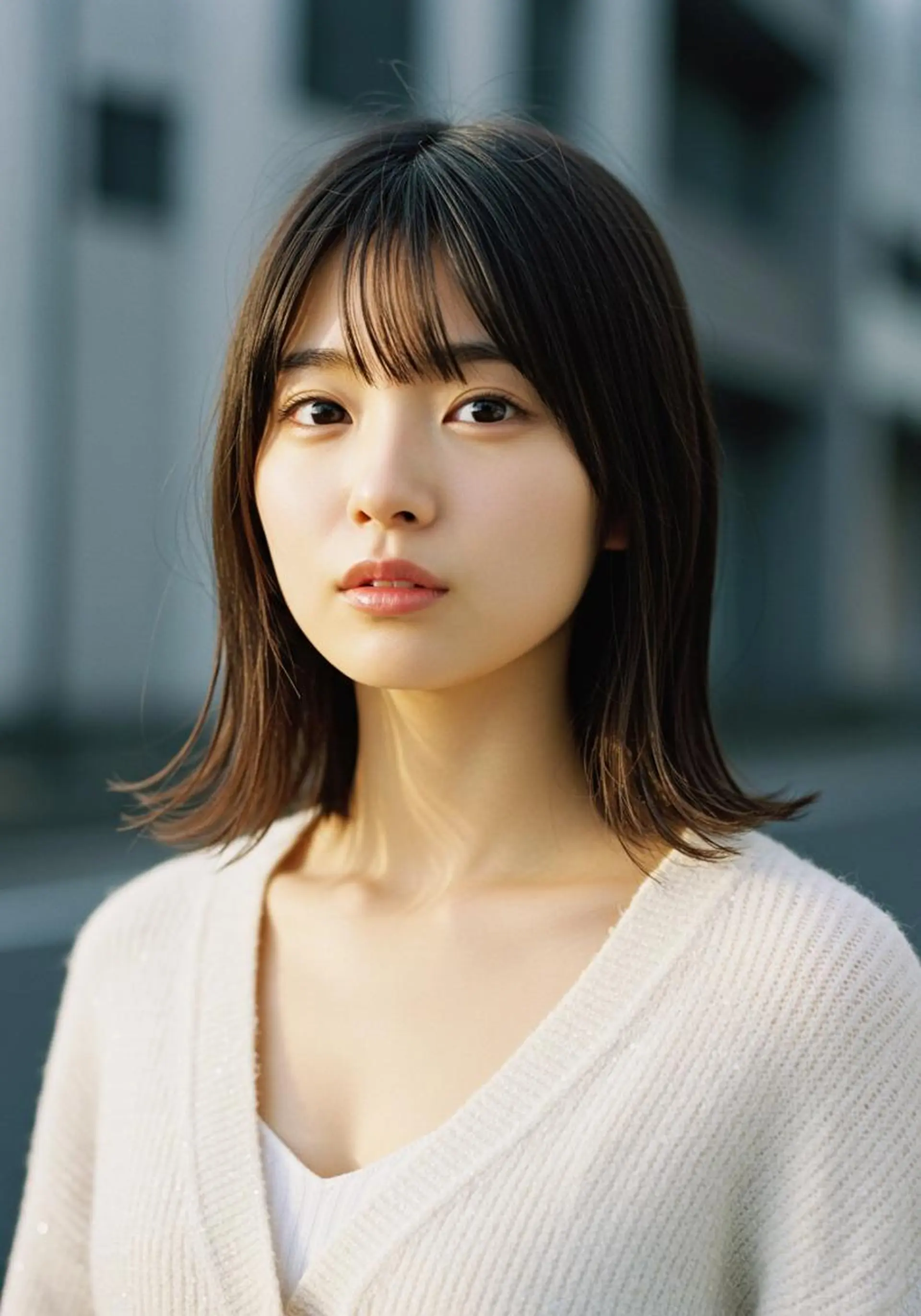 ミディアム カット ヘアカラー トリートメント 豊田 さくらのヘアスタイル