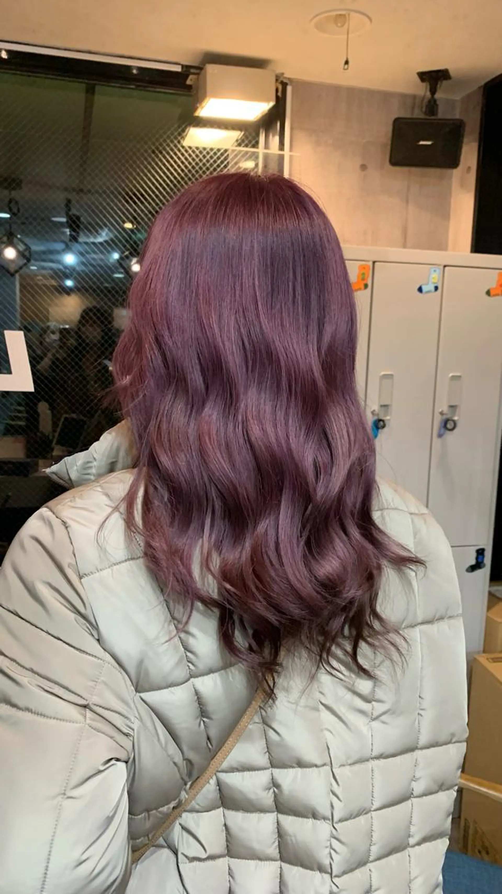 セミロング カラー ダブルカラー LAFF きよののヘアスタイル