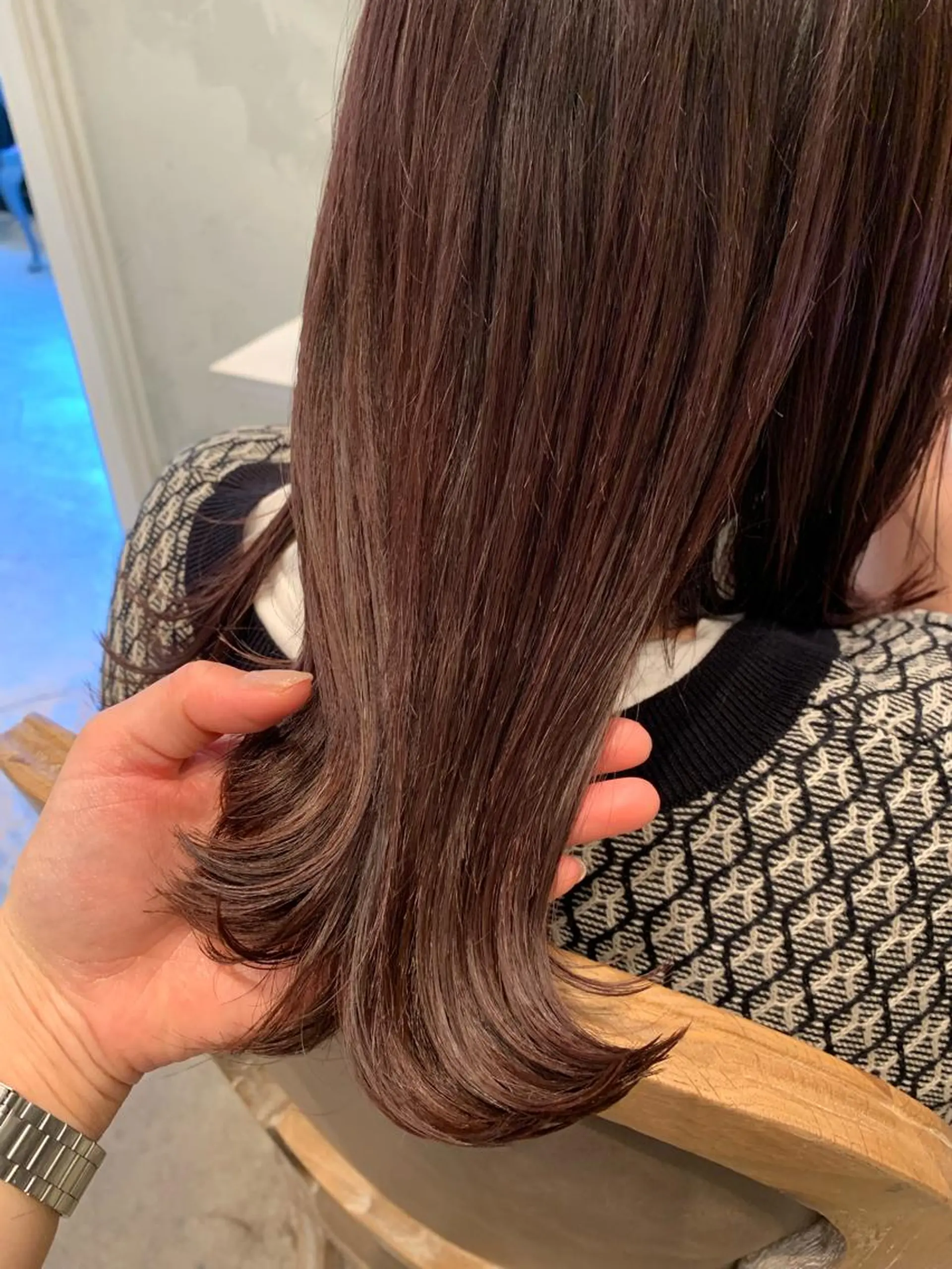 ミディアム カラー カット トリートメント GO TODAY SHAiRE SALON所属・SAKINO． ベージュカラーのヘアスタイル