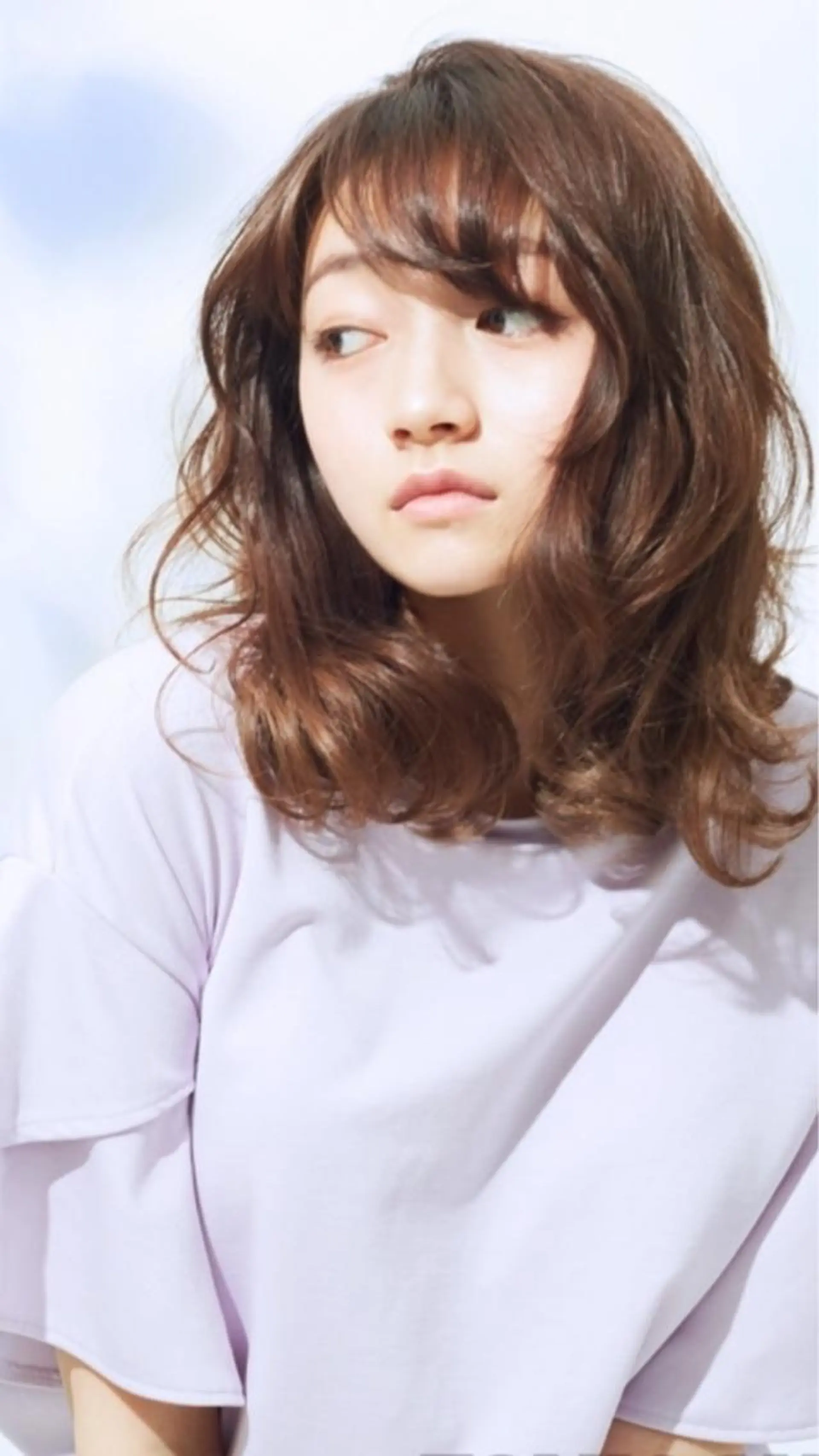 ミディアム パーマ 木志 望美のヘアスタイル
