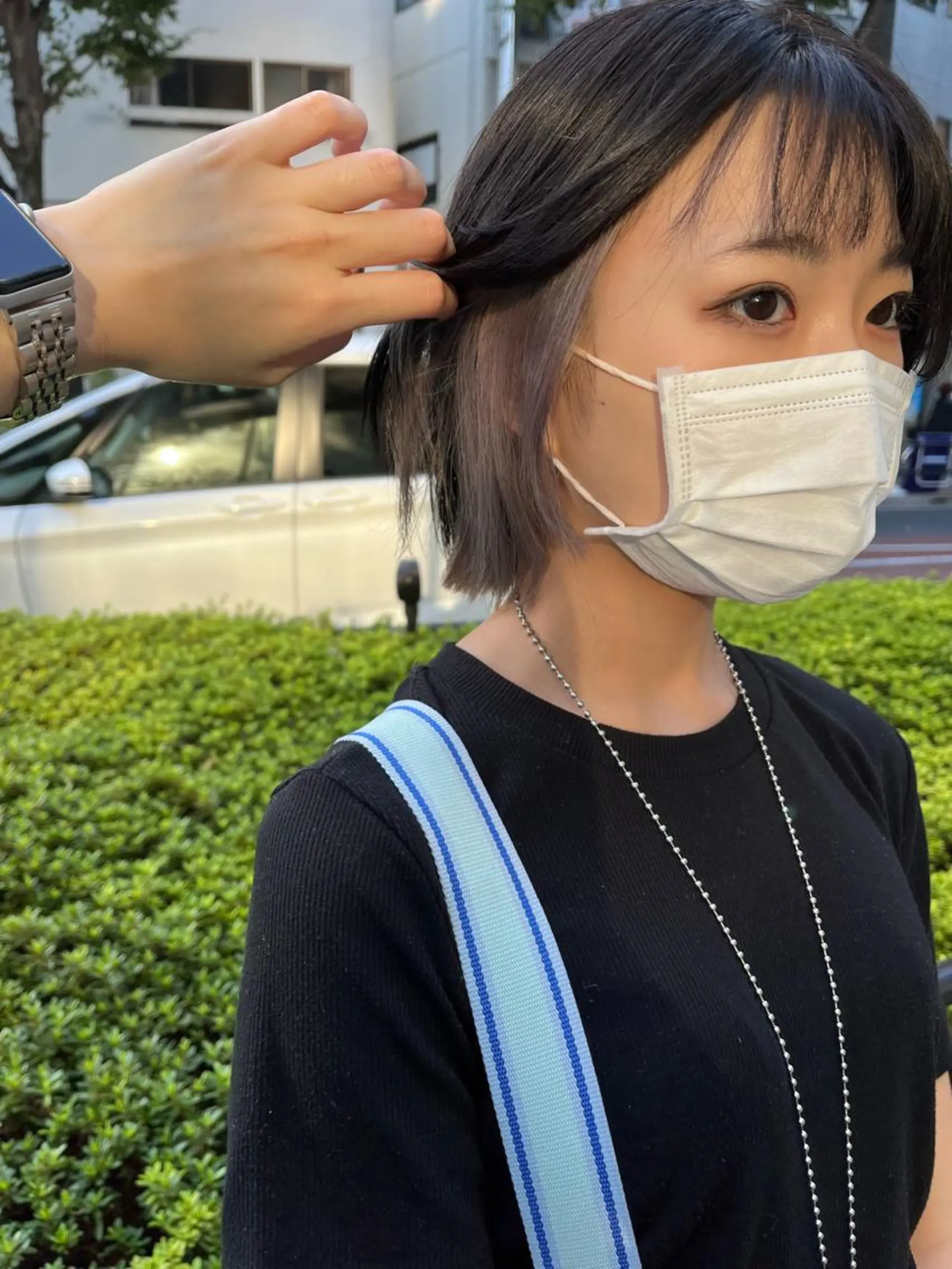 ショート カラー ヘアカラー 海外girl🤎 透明感ベージュmaoのヘアスタイル