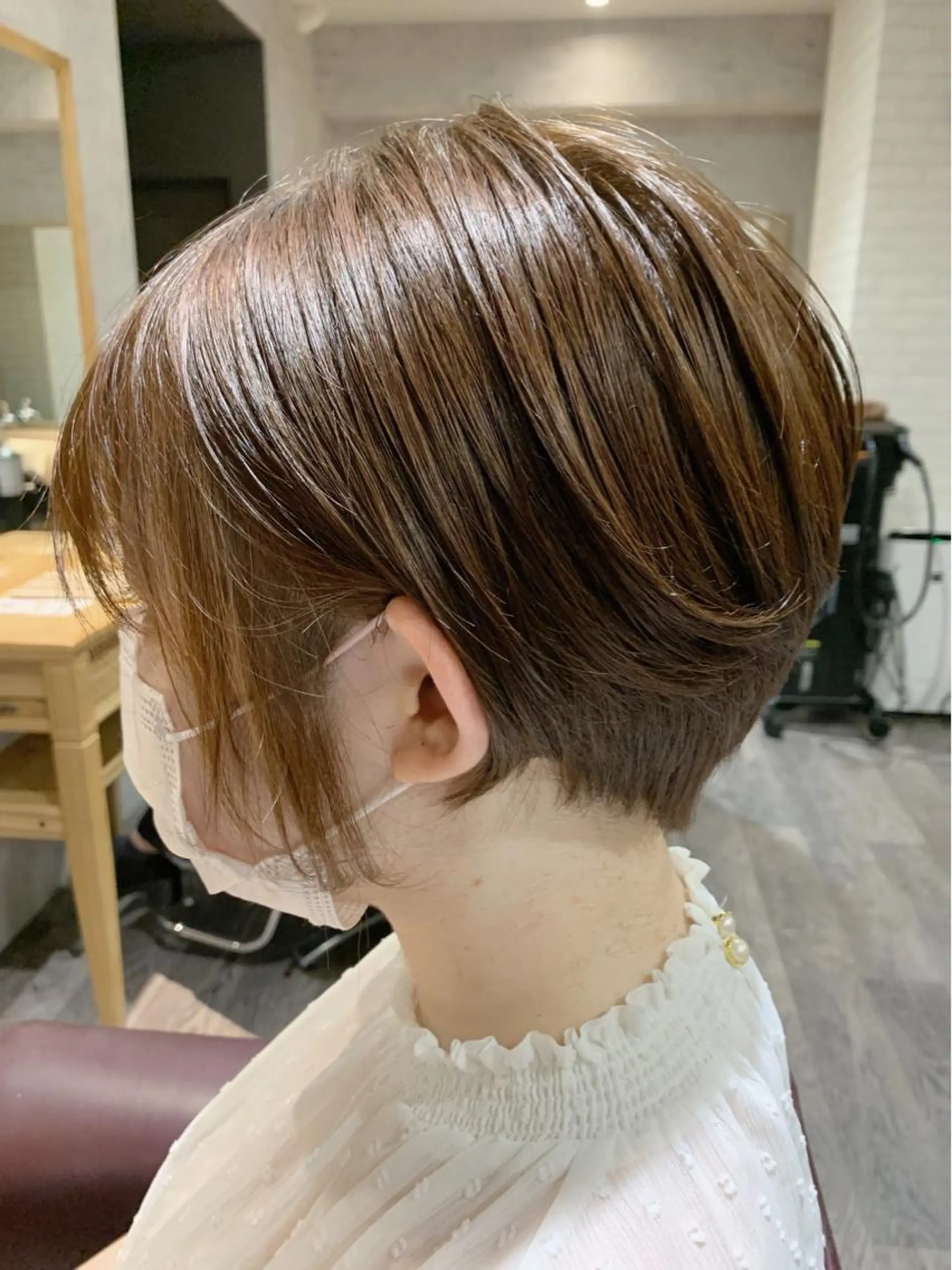 ショート カラー ショートヘア バレイヤージュ KAZUMAのヘアスタイル