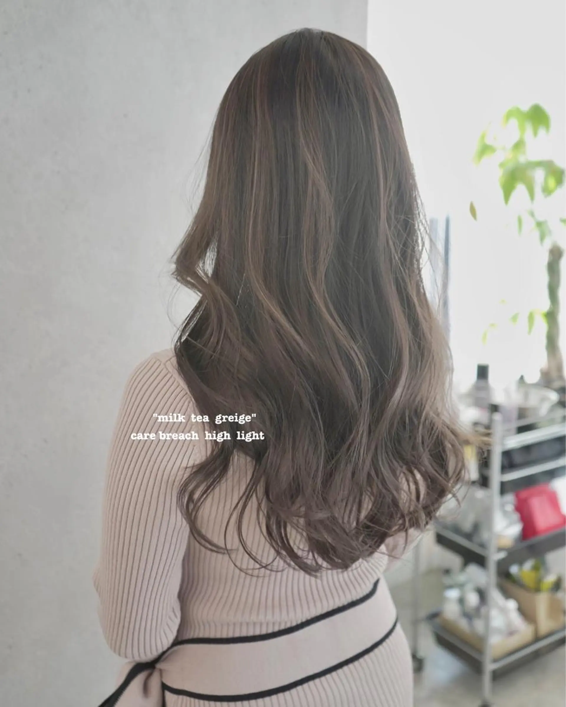 ロング カラー グレージュ ハイライトカラー 外国人風カラー ハイライト カット ヘアカラー トリートメント シェアサロン　salowin所属・✨ブリーチなし透明感 カラー🥇ユースケのヘアスタイル