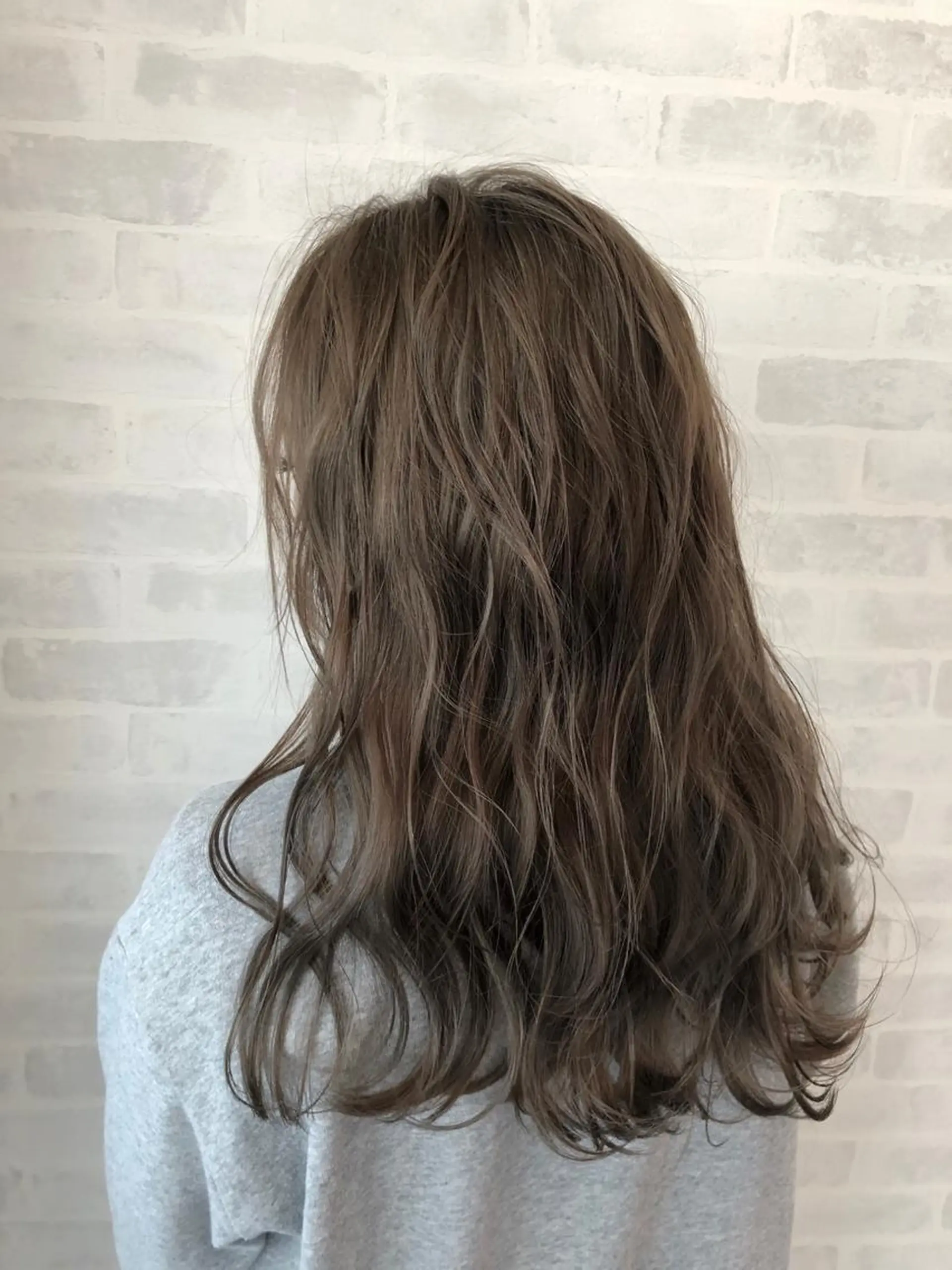 ロング カット パーマ トリートメント 山崎 義弘のヘアスタイル